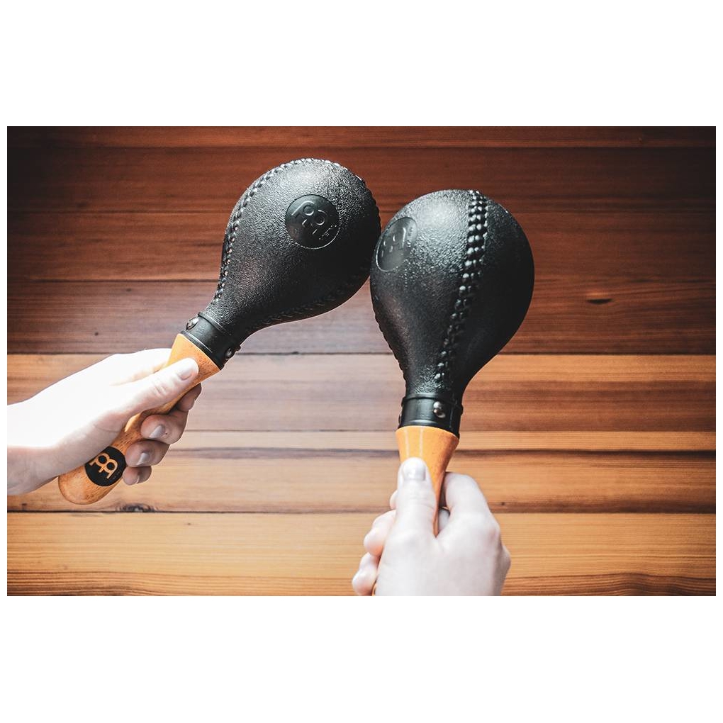 Meinl Percussion - Meinl Percussion PM2BK - Concert Maracas, Black - 1