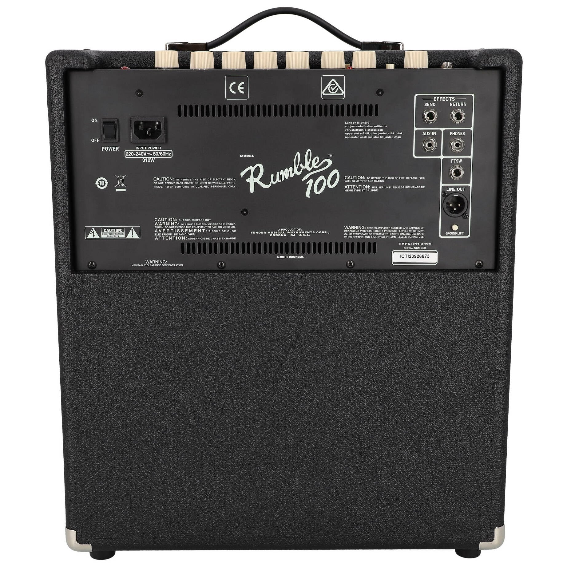 Fender Rumble 100 Combo 2