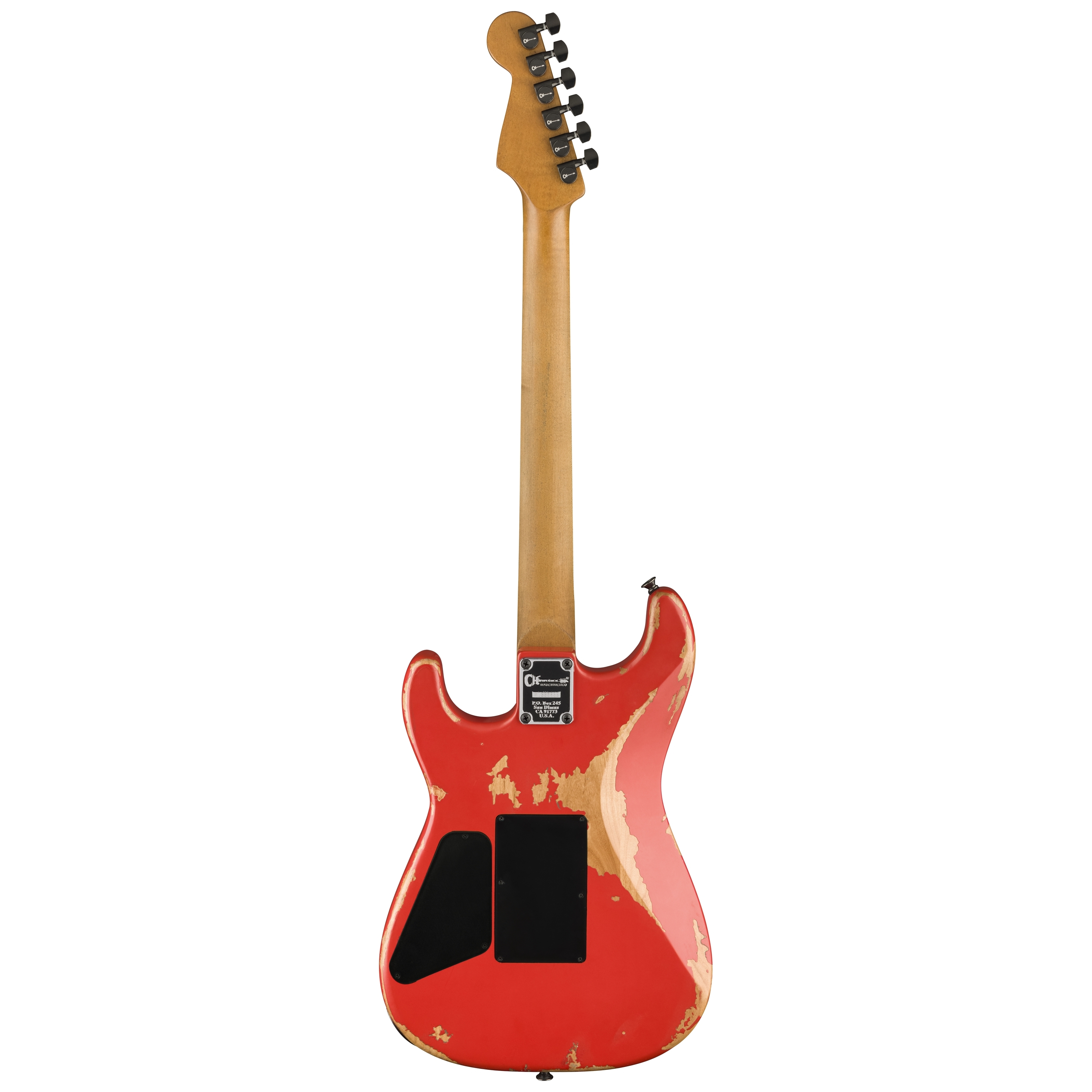 Charvel Pro-Mod REL SRS SD1 HH FR PF - WEATHERD ORANGE 3