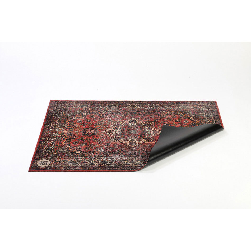 DRUMnBASE 130 x 90 cm Stage Mat Original Red 1