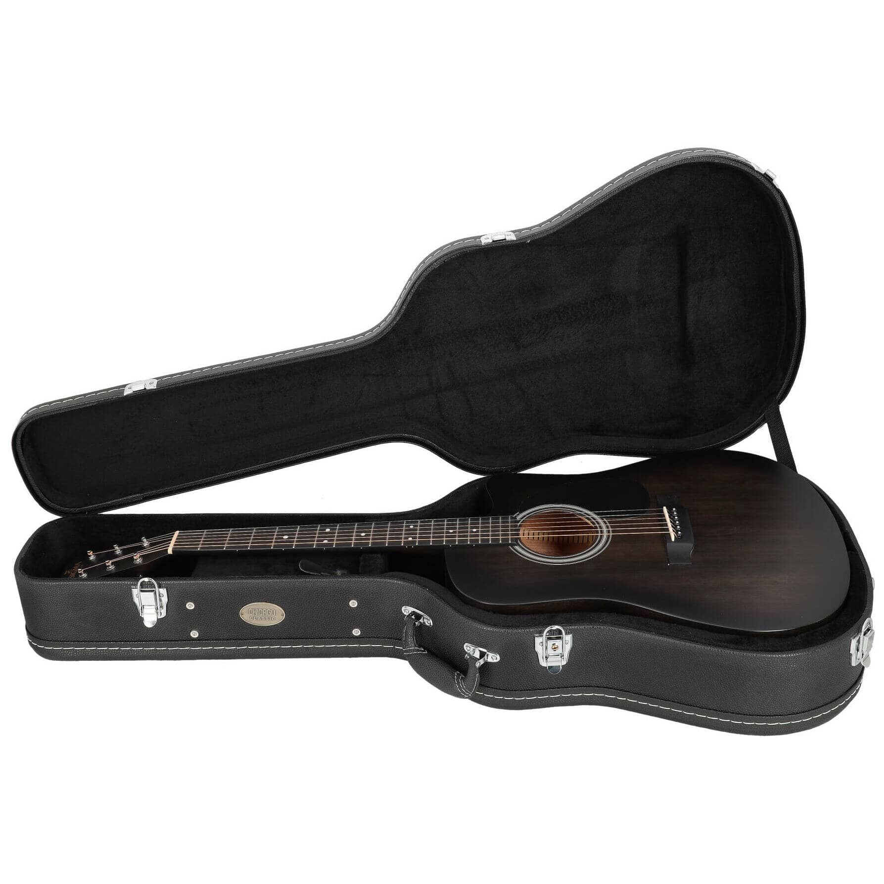 Chicago Classic Koffer Klassikgitarre Schwarz 8