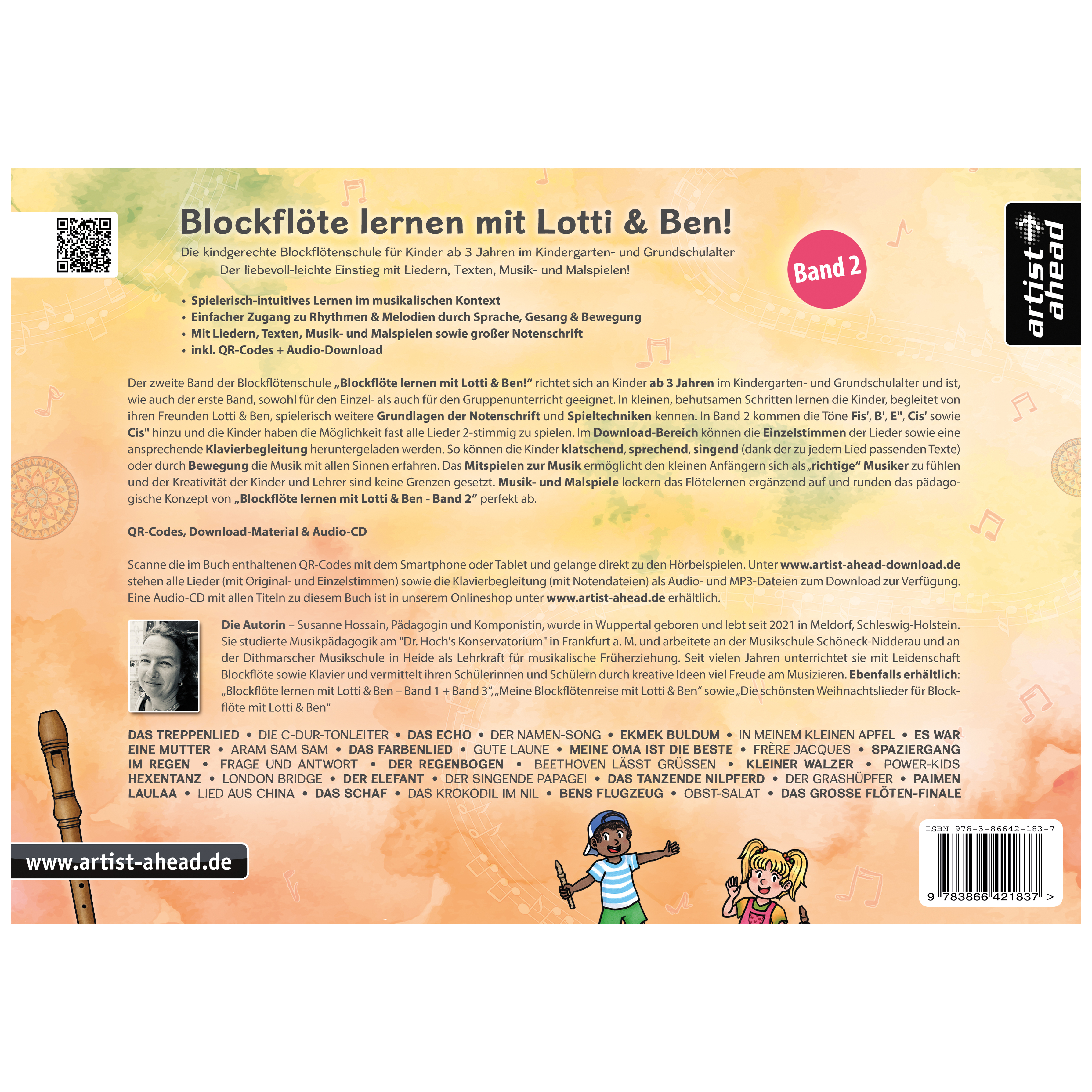 Artist Ahead Blockflöte lernen mit Lotti & Ben - Band 2! - Susanne Hossain 1