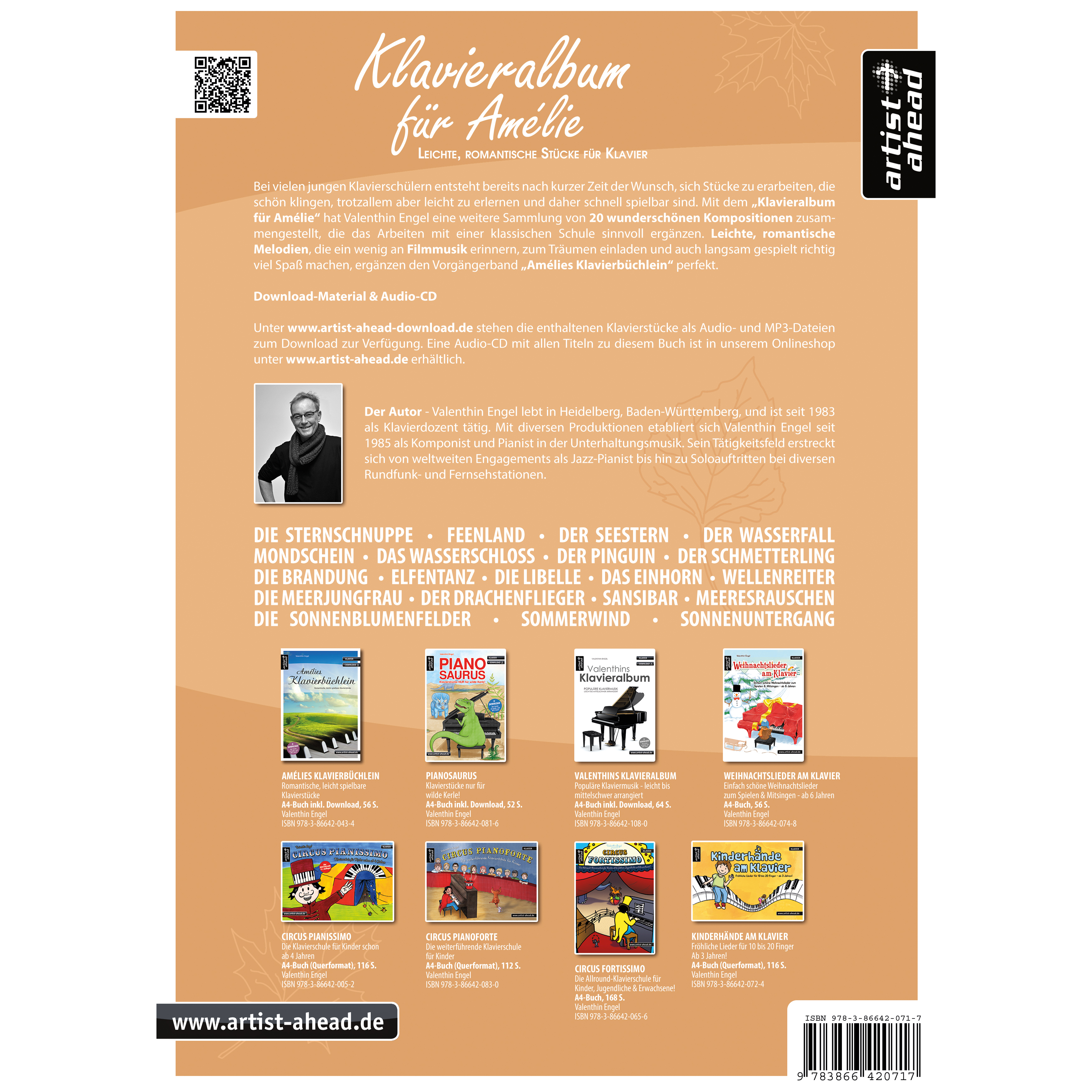 Artist Ahead Klavieralbum für Amélie - Valenthin Engel 1