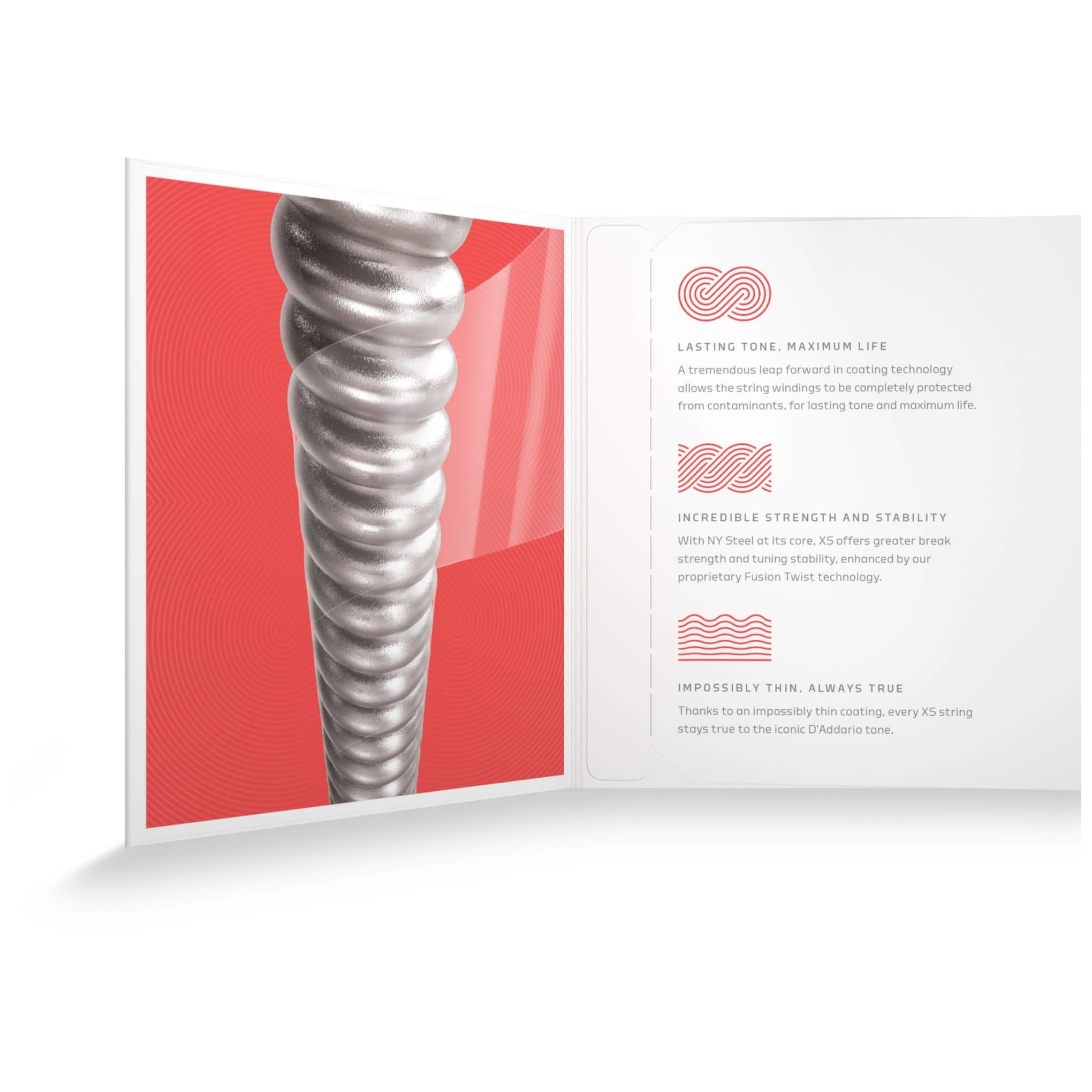 D’Addario - D’Addario XSE1052 - XS Nickel Coated 010-052 Light Top H eavy Bottom - 3
