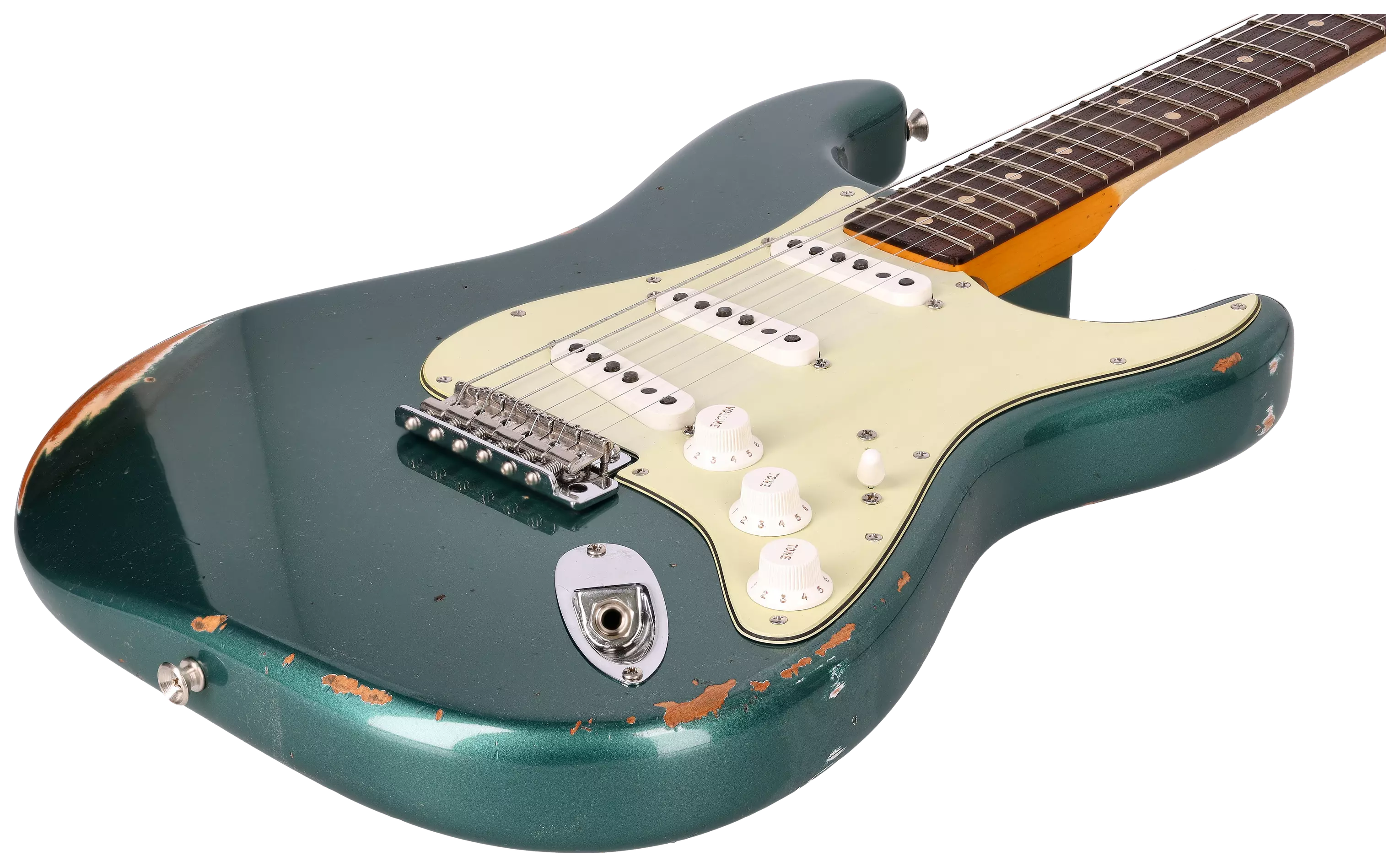 Fender Custom Shop 1963 Stratocaster Relic Aged Sherwood Green Metallic #1 7