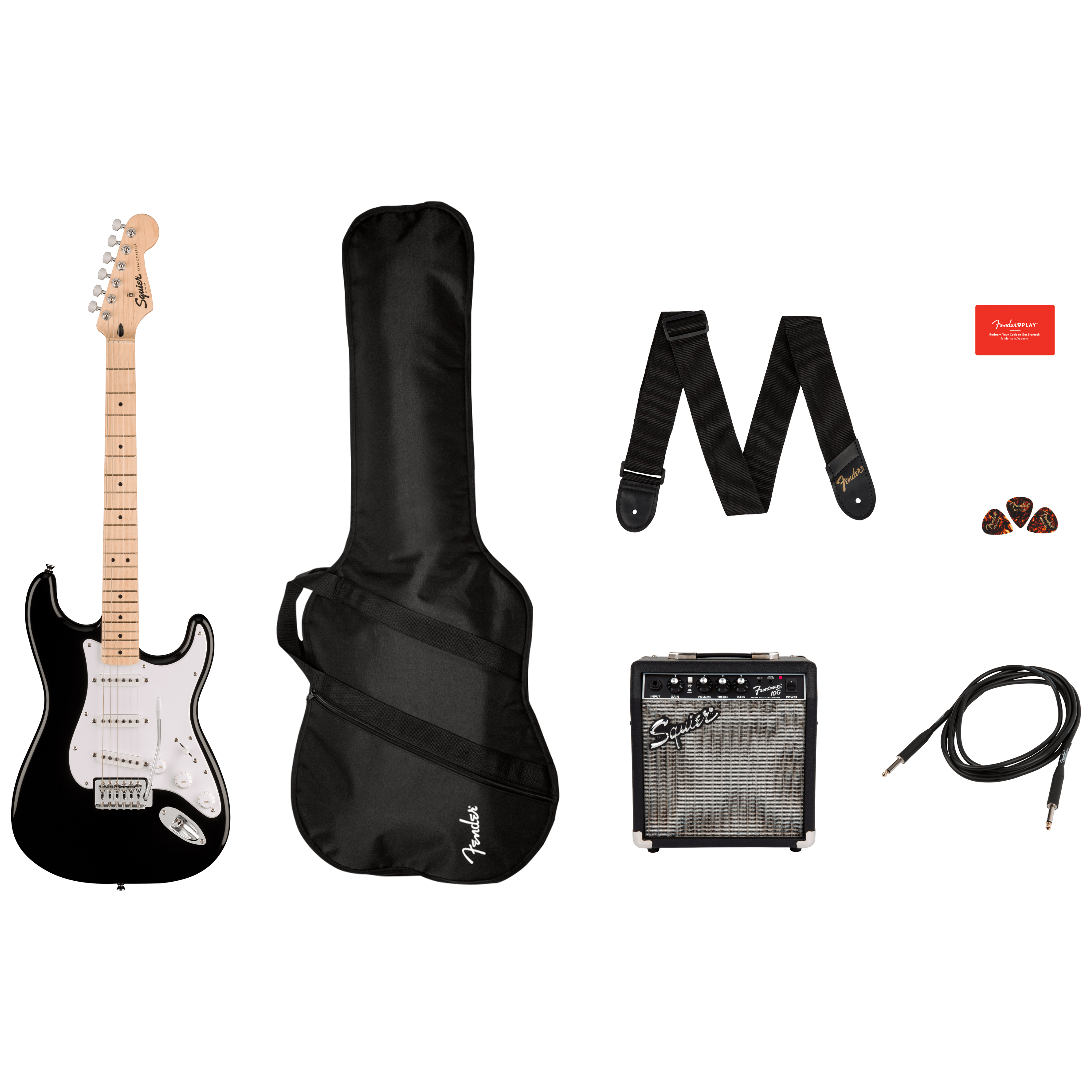 Squier by Fender Sonic Stratocaster Pack MN BLK 1