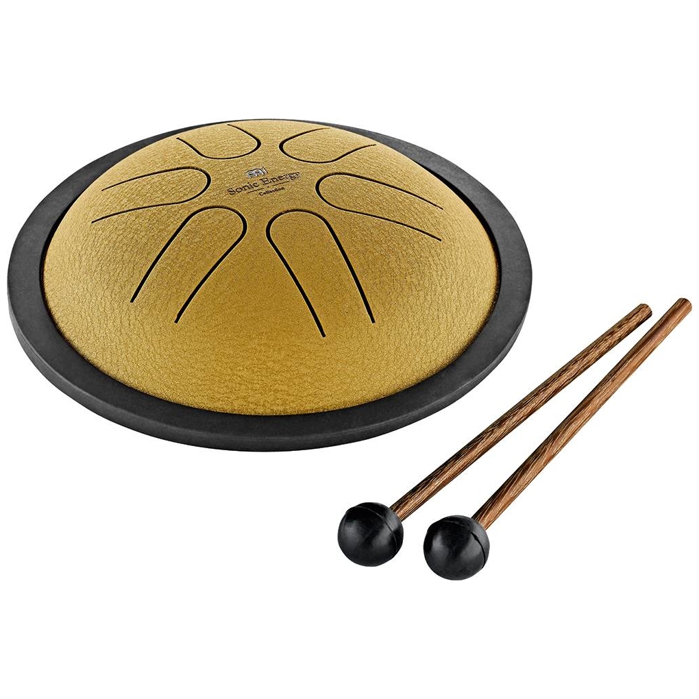 Meinl Sonic Energy - Meinl Sonic Energy MSTD3G - Mini Steel Tongue Drum, Gold, B Major