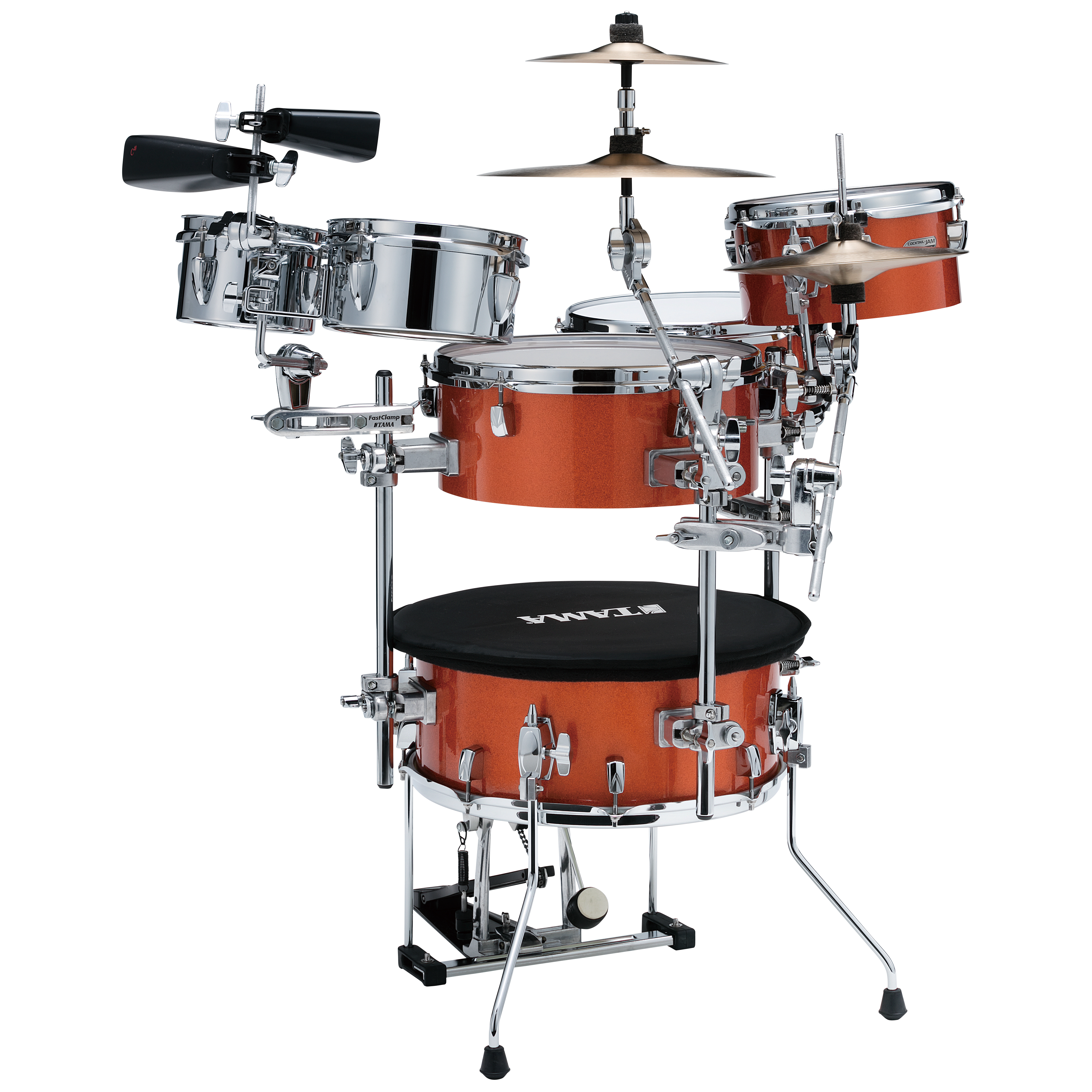 Tama CJB46C-BOS - Cocktail JAM Kit 4-teilig - bright Orange Sparkle 2
