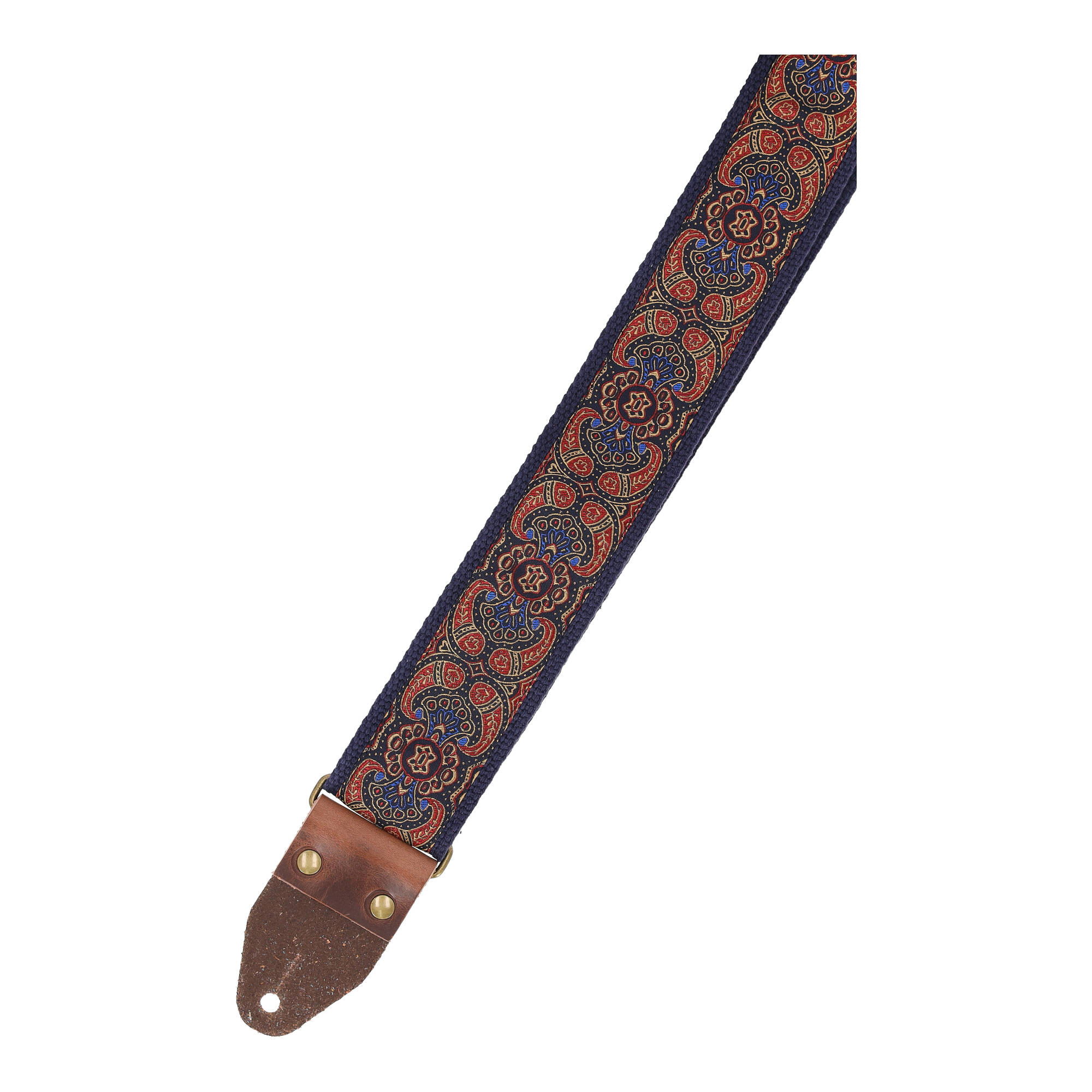 Image of Steyner straps retro gitarrengurt  a endlicht lau rot 4