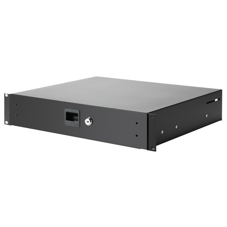 Adam Hall 87402A Rackschublade 2 HE Aluminium