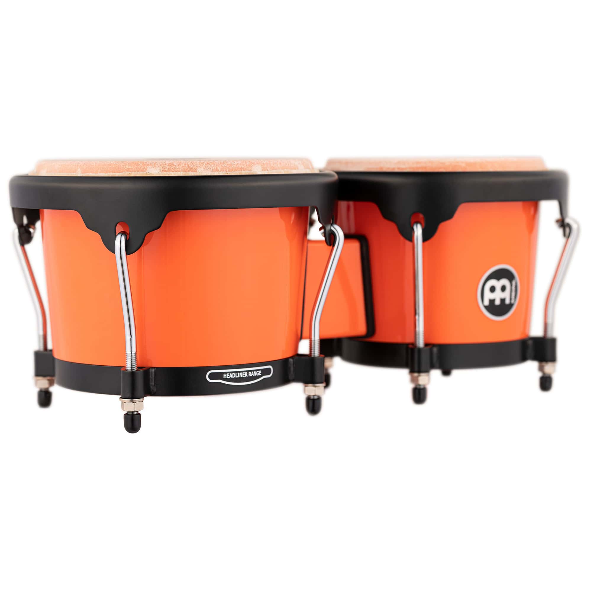 Meinl Percussion HB50EC - 6 1/2" & 7 1/2" Molded ABS Bongo, Electric Coral   4
