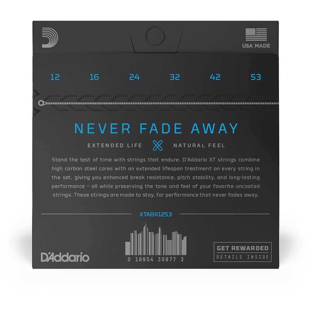 D’Addario - D’Addario XTABR1253 - XT Acoustic 80 20 Bronze 012-053 - 4