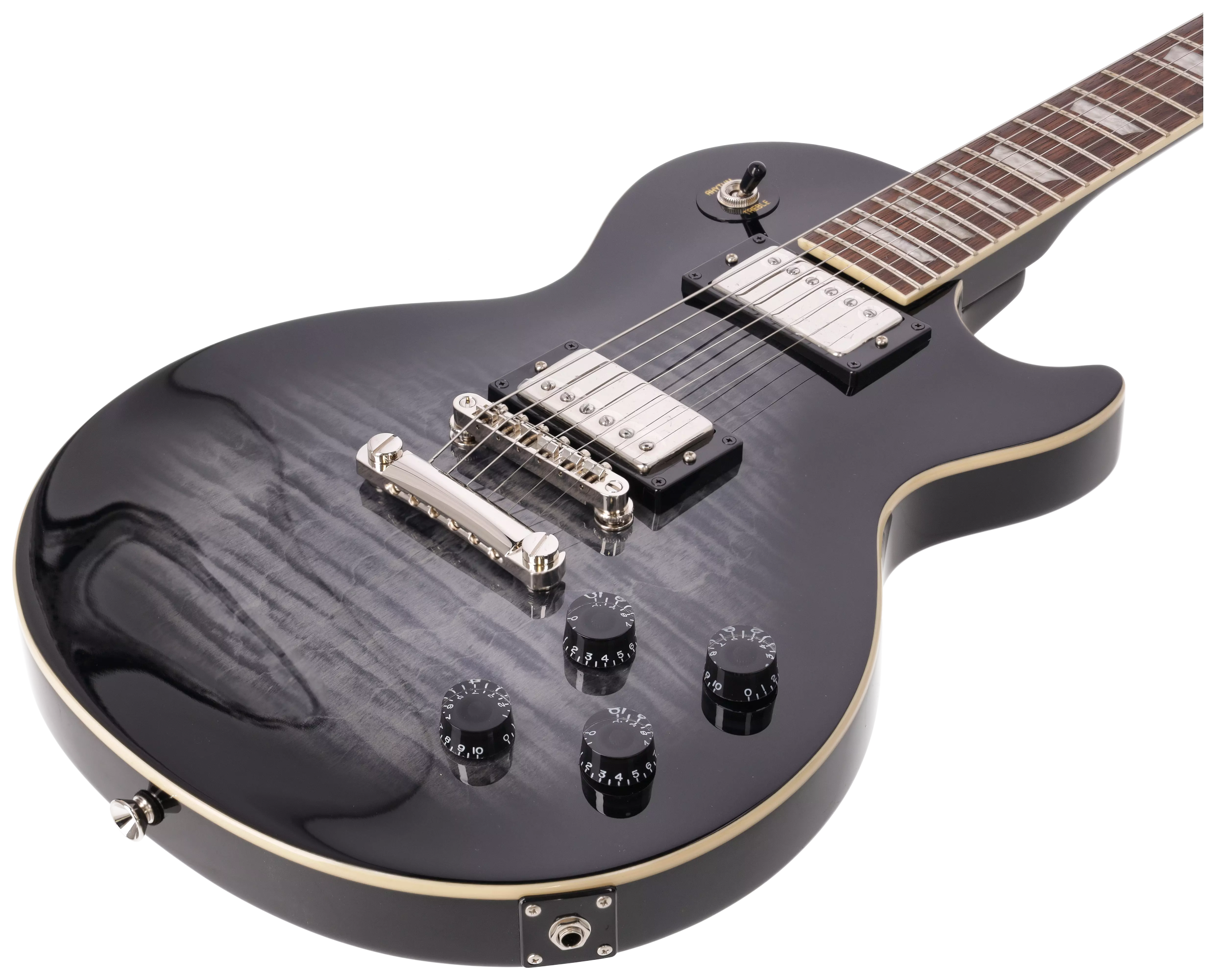 Epiphone Les Paul Tribute Plus Ebony Burst 4