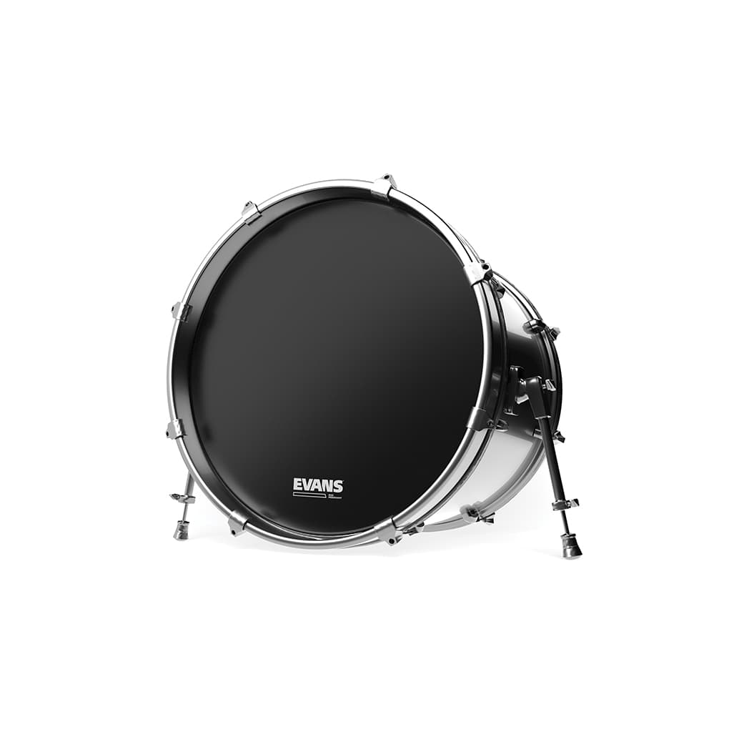 Evans BD24RB-NP - EQ3 Resonant Black Bass Drum Head, No  Port, 24 Zoll 1