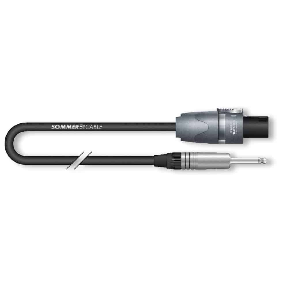Image of Sommer cable me21 225 0100 sw twinaxial meridian 1 meter lautsprecherkabel 10028465 1
