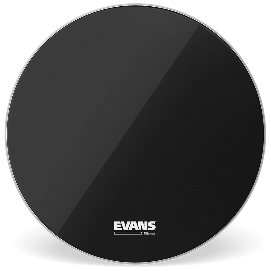 Evans BD20RB-NP - EQ3 Resonant Black Bass Drum Head, No  Port, 20 Zoll