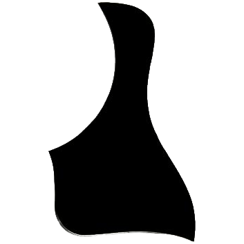 Taylor Pickguard Rosette 5,5 Zoll Schwarz