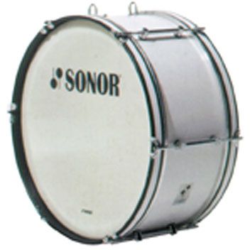 Sonor B Line 24" x 10" Marching Bass Drum white