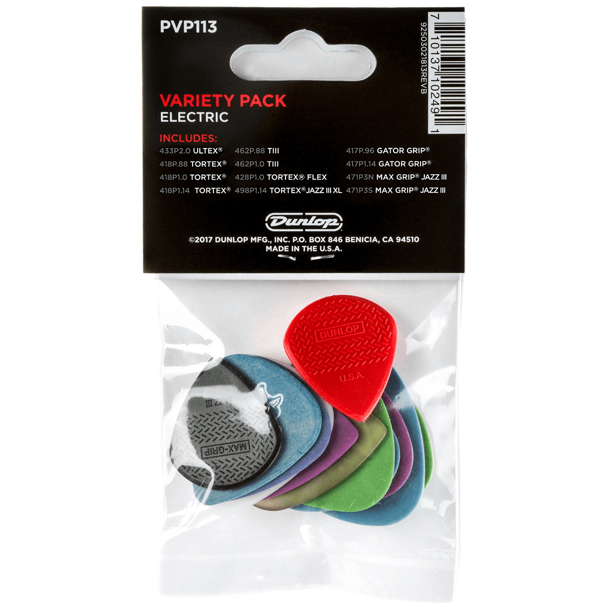 Dunlop Variety Pack Elektric Player's Pack 12 Stück 1