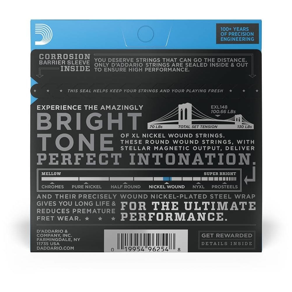 D’Addario - D’Addario EXL148 - XL Electric Nickel Wound 012-060 - 1
