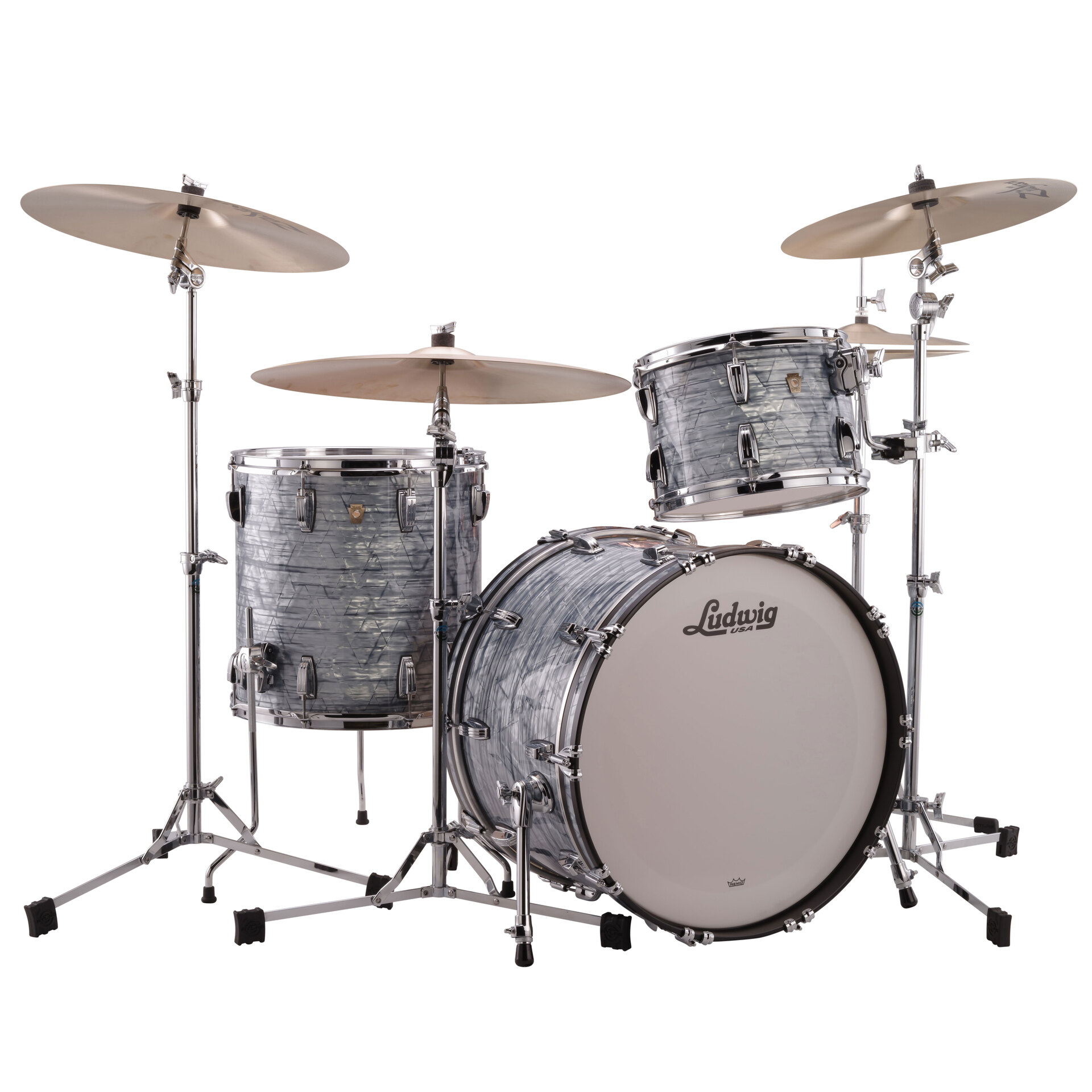 Ludwig Classic Maple 22"/12"/16" Sky Blue Pearl