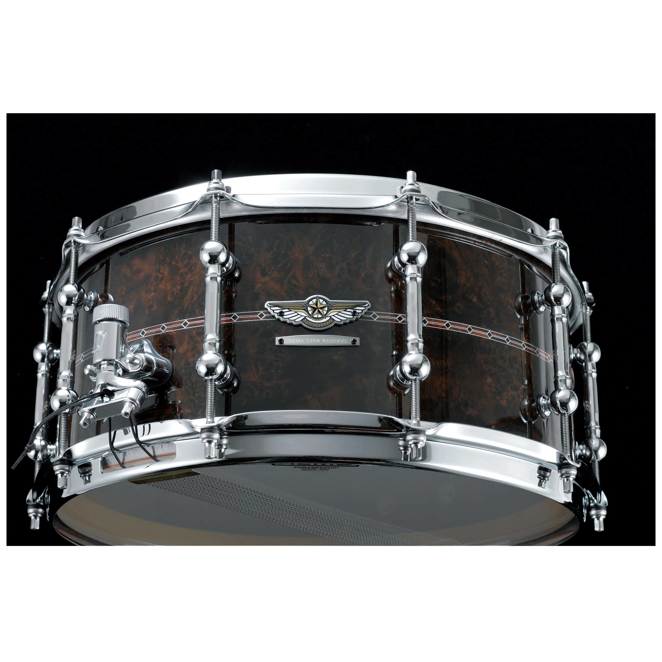 Tama - Tama STAR Reserve Snaredrum Walnuß Bubinga Gloss Claro Walnut 6,5 x 14 - 5