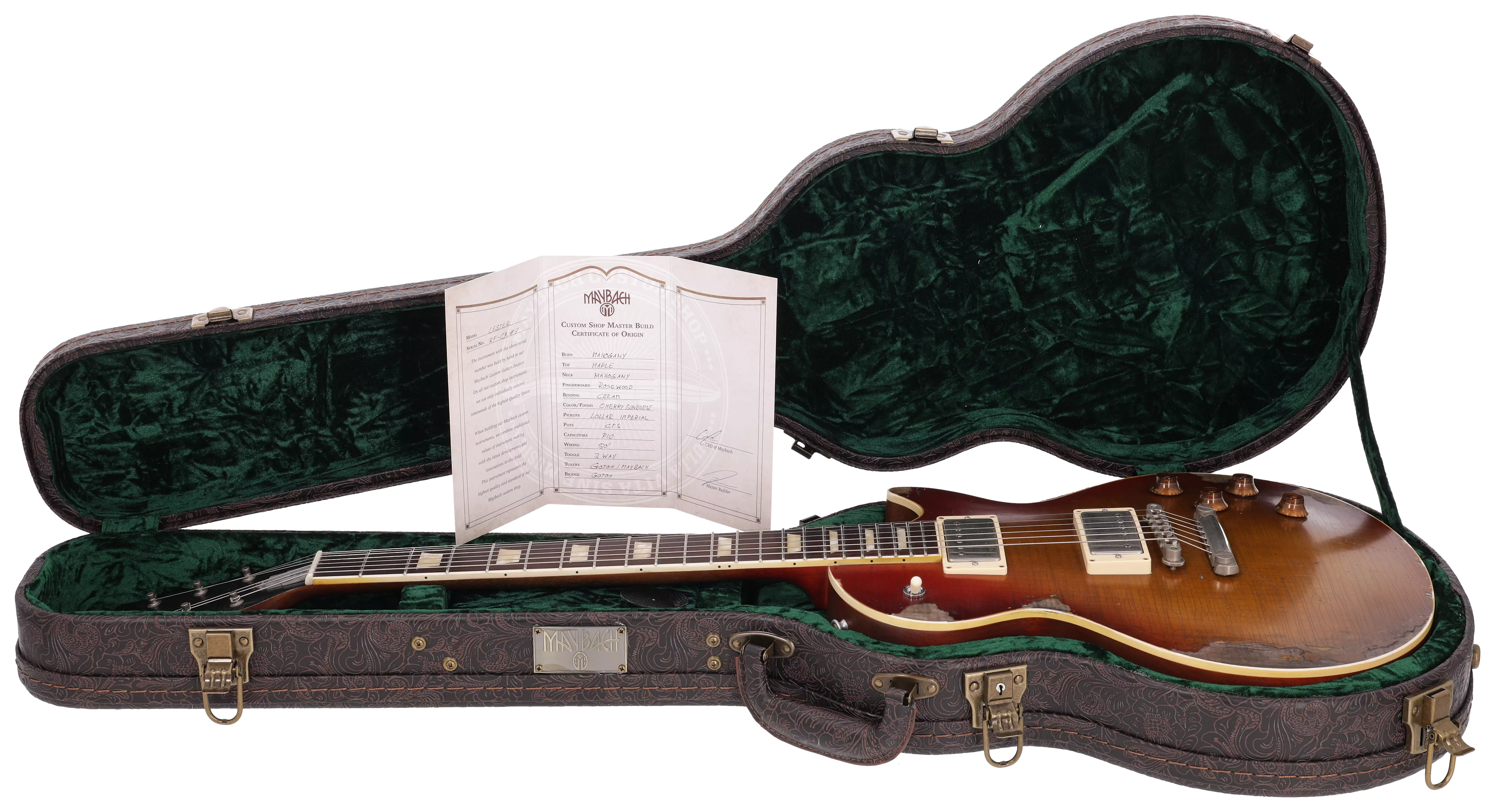 Maybach Lester True Spec Masterbuilt Cherry Sunburst Aged KF-CB#7 17
