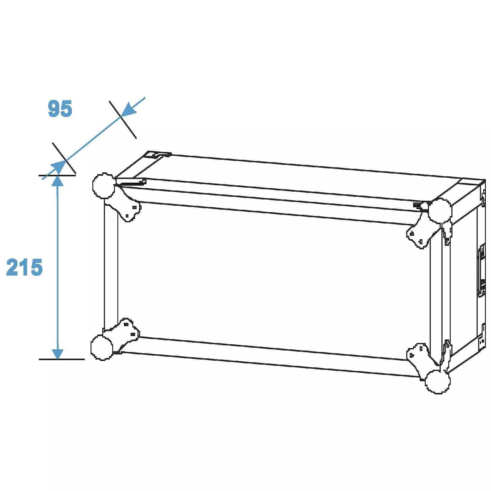 Roadinger Verstärkerrack PR-2, 4 HE, 47 cm tief 5