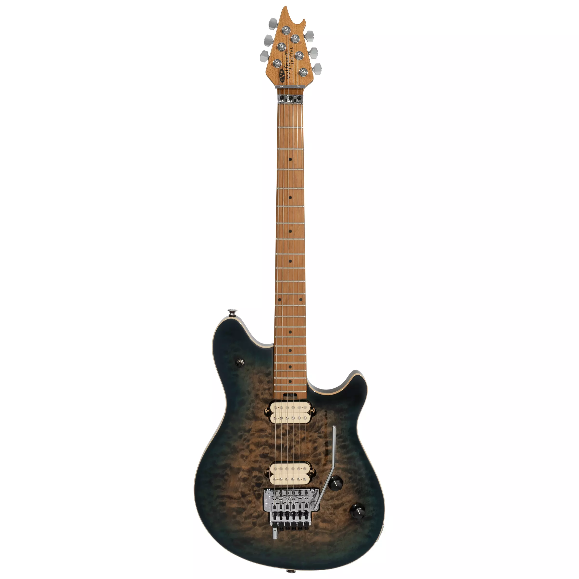 EVH Wolfgang Special QM, BKD MPL FB INDIGO BURST 7