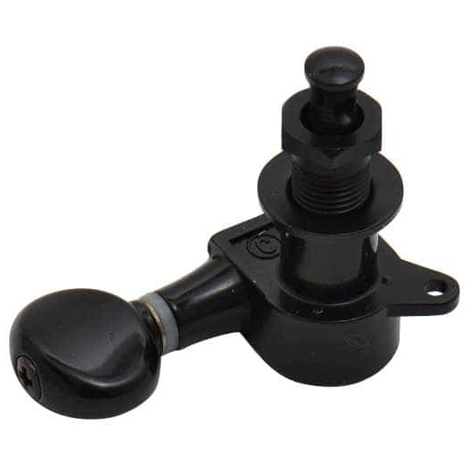 Kluson - Kluson MK6LB Roundbacks 6L 45 Grad Schwarz - 1