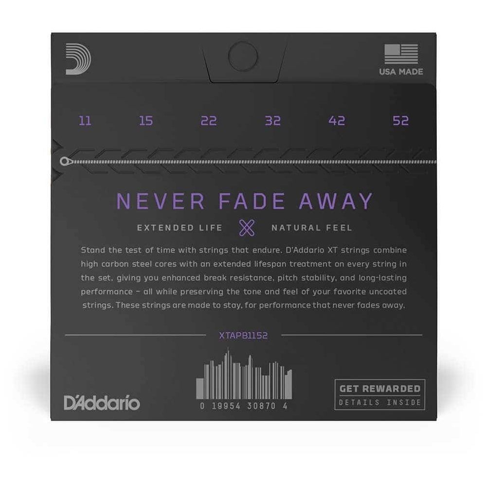 D’Addario - D’Addario XTAPB1152 - XT Acoustic Phosphor Bronze 011-052 - 2