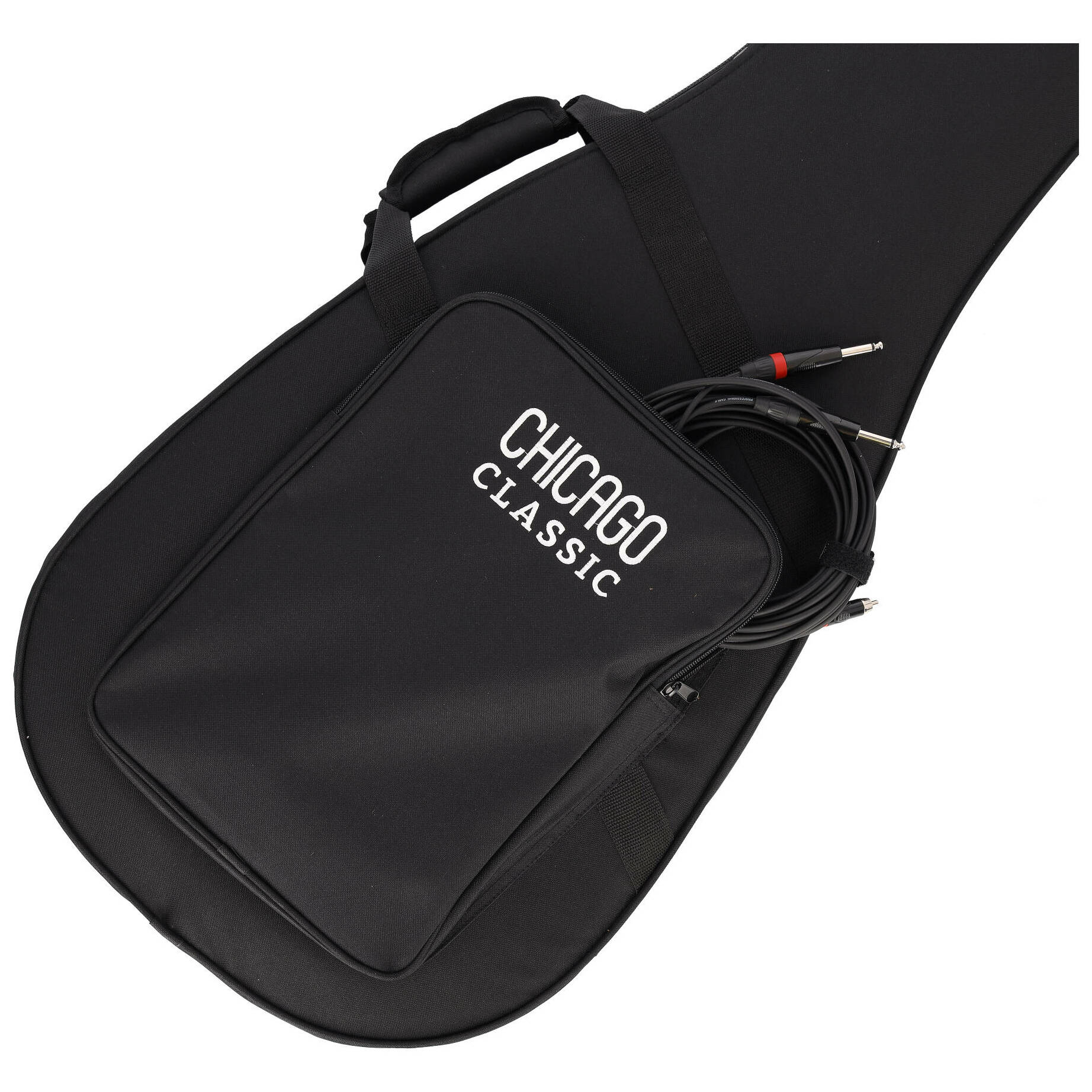 Chicago Classic Lightweight Koffer Klassikgitarre Schwarz 14