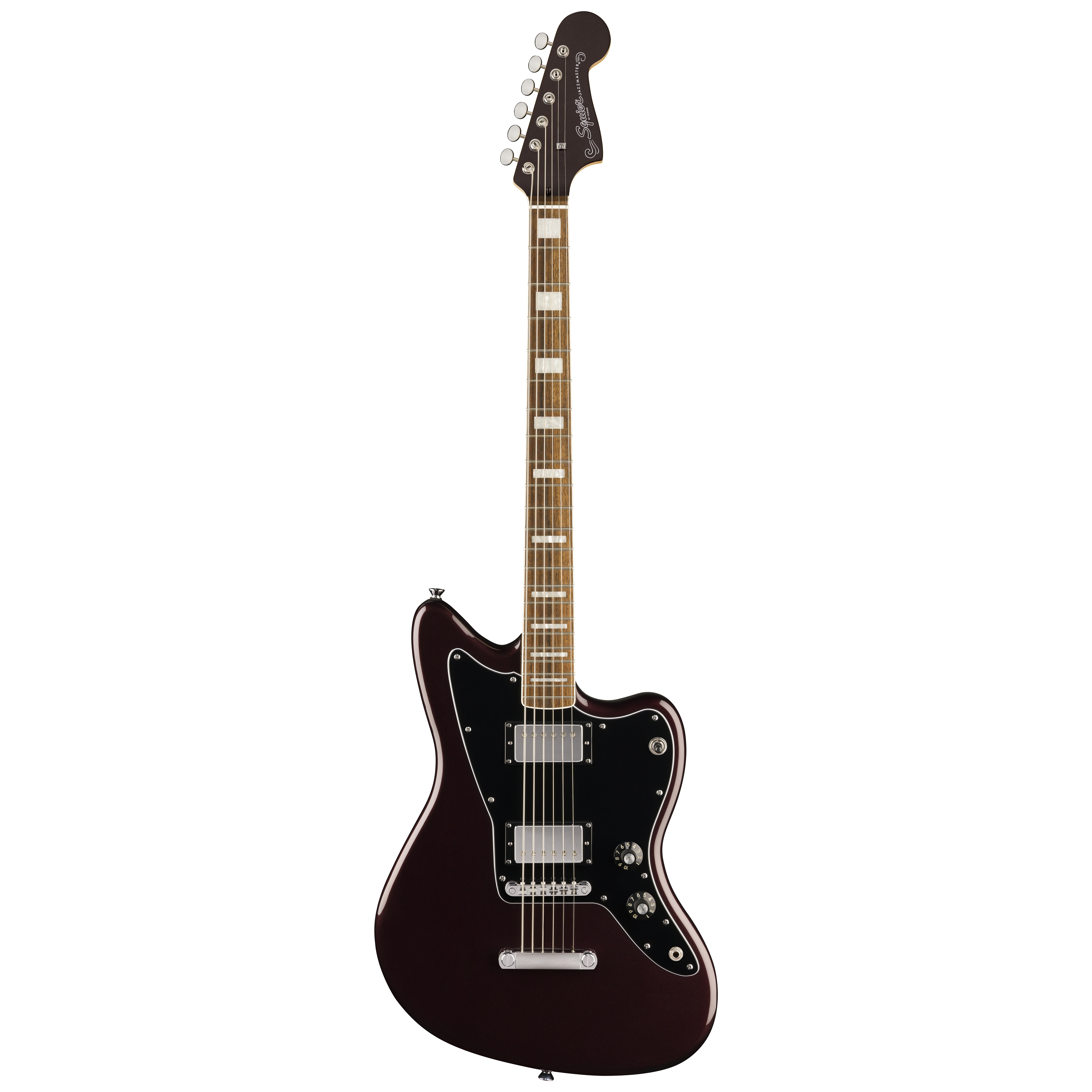Squier by Fender Paranormal Baritone Jazzmaster HH LRL Black PG Oxblood
