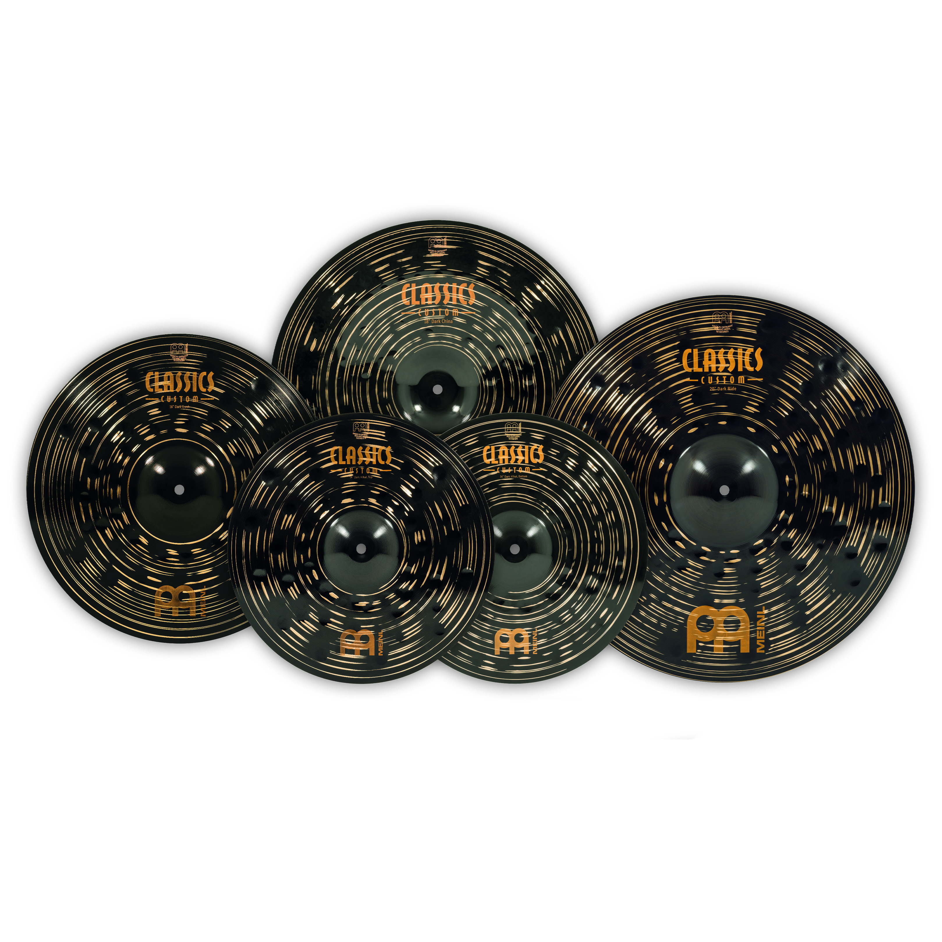 Meinl Cymbals CCD-CS1 - Classics Custom Dark Expanded Cymbal Set 1