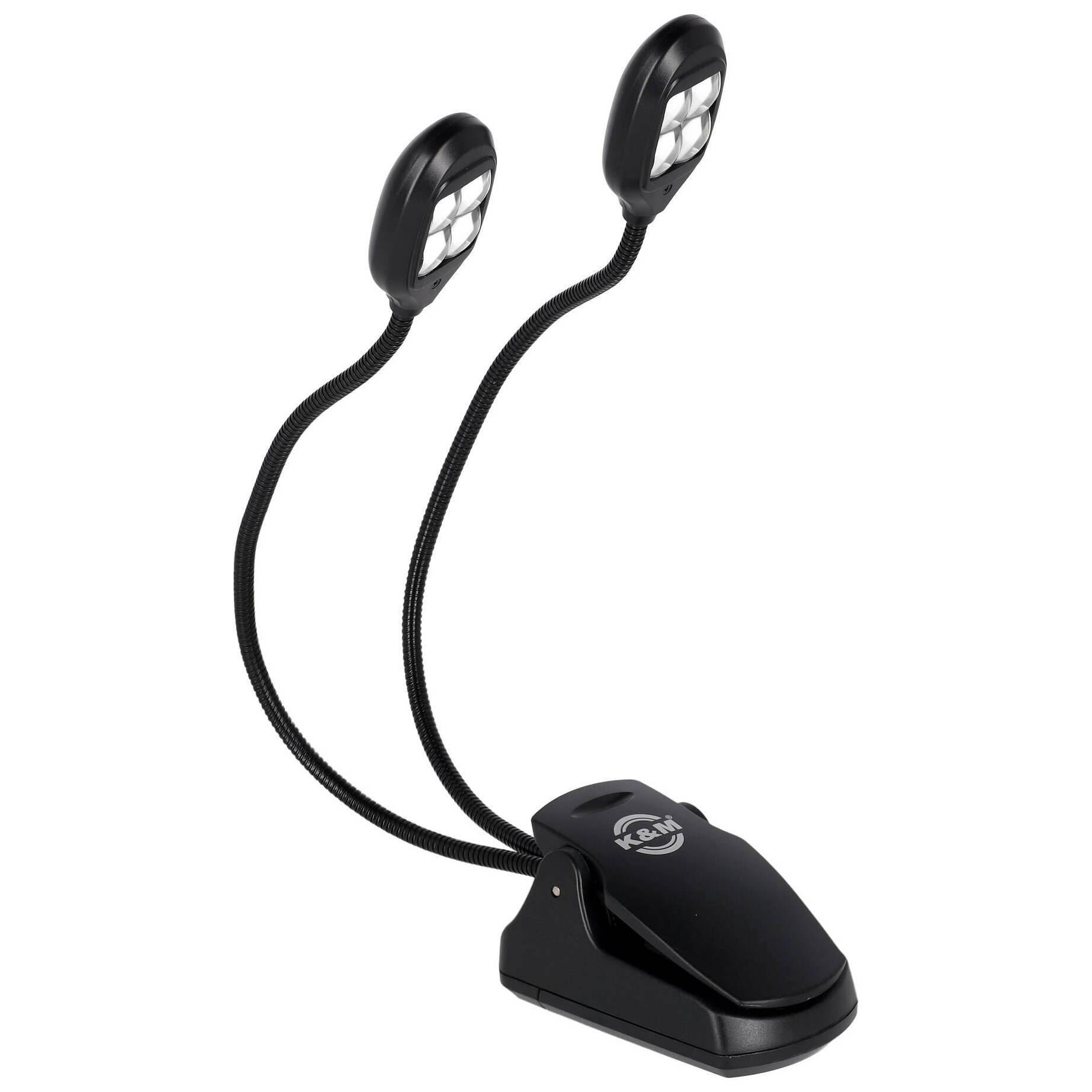 König & Meyer 12270 Notenpultleuchte LED Twin Head Schwarz 1