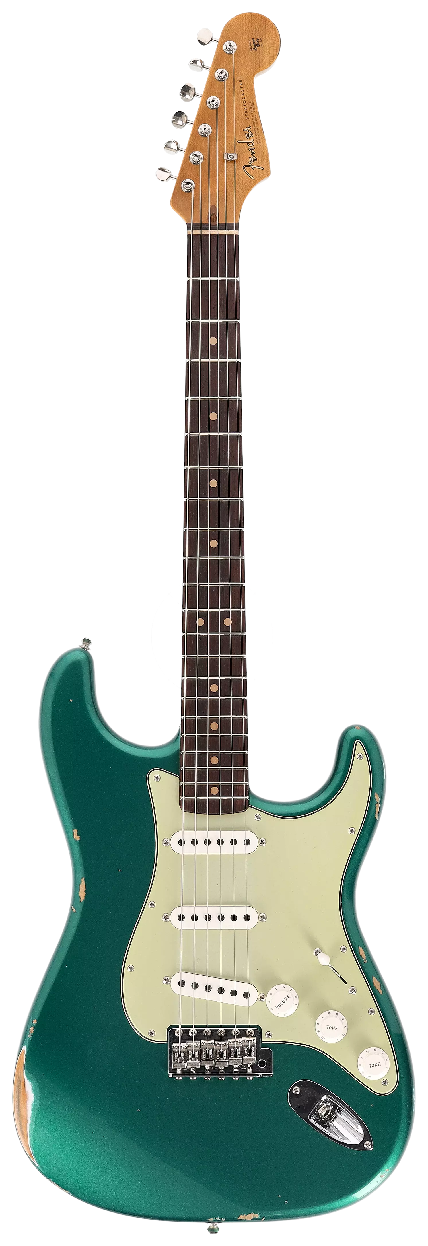 Fender Custom Shop 1963 Stratocaster Relic Aged British Racing Green Metallic #3