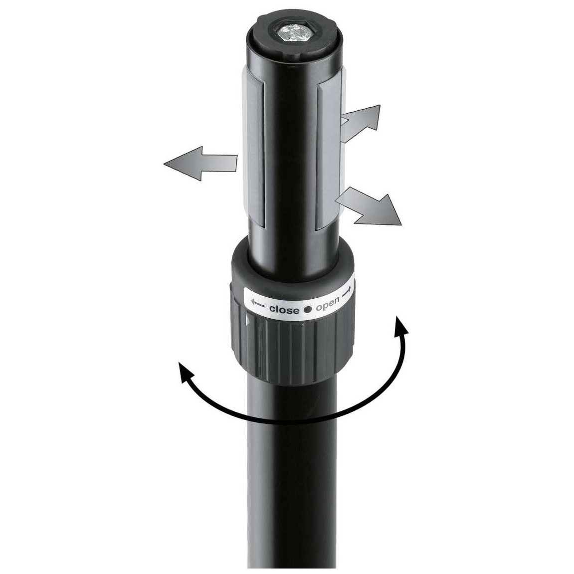 König Meyer - König Meyer 21368 Distanzrohr Ring Lock schwarz - 1