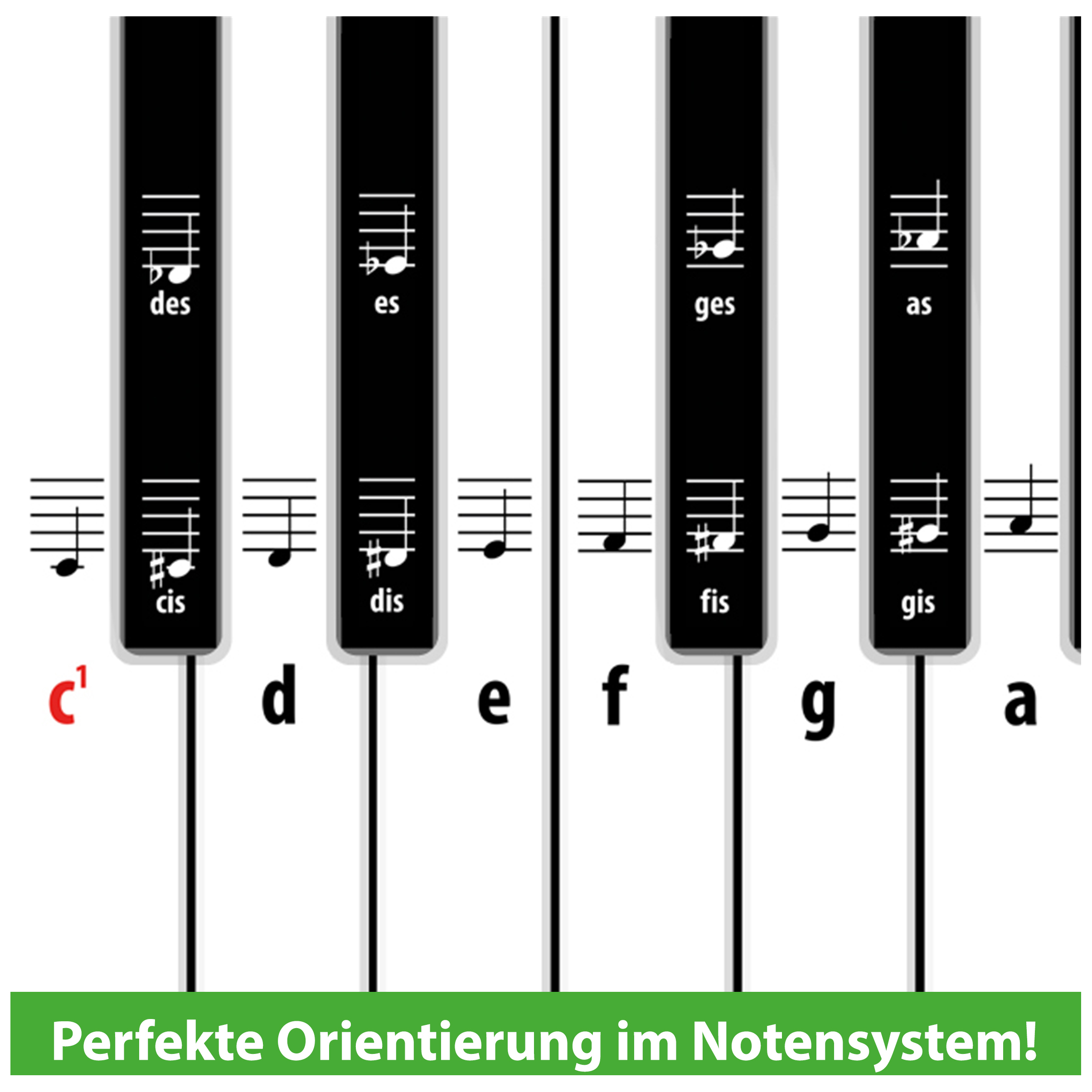 Artist Ahead Tastenaufkleber für Klavier & Keyboard! 9