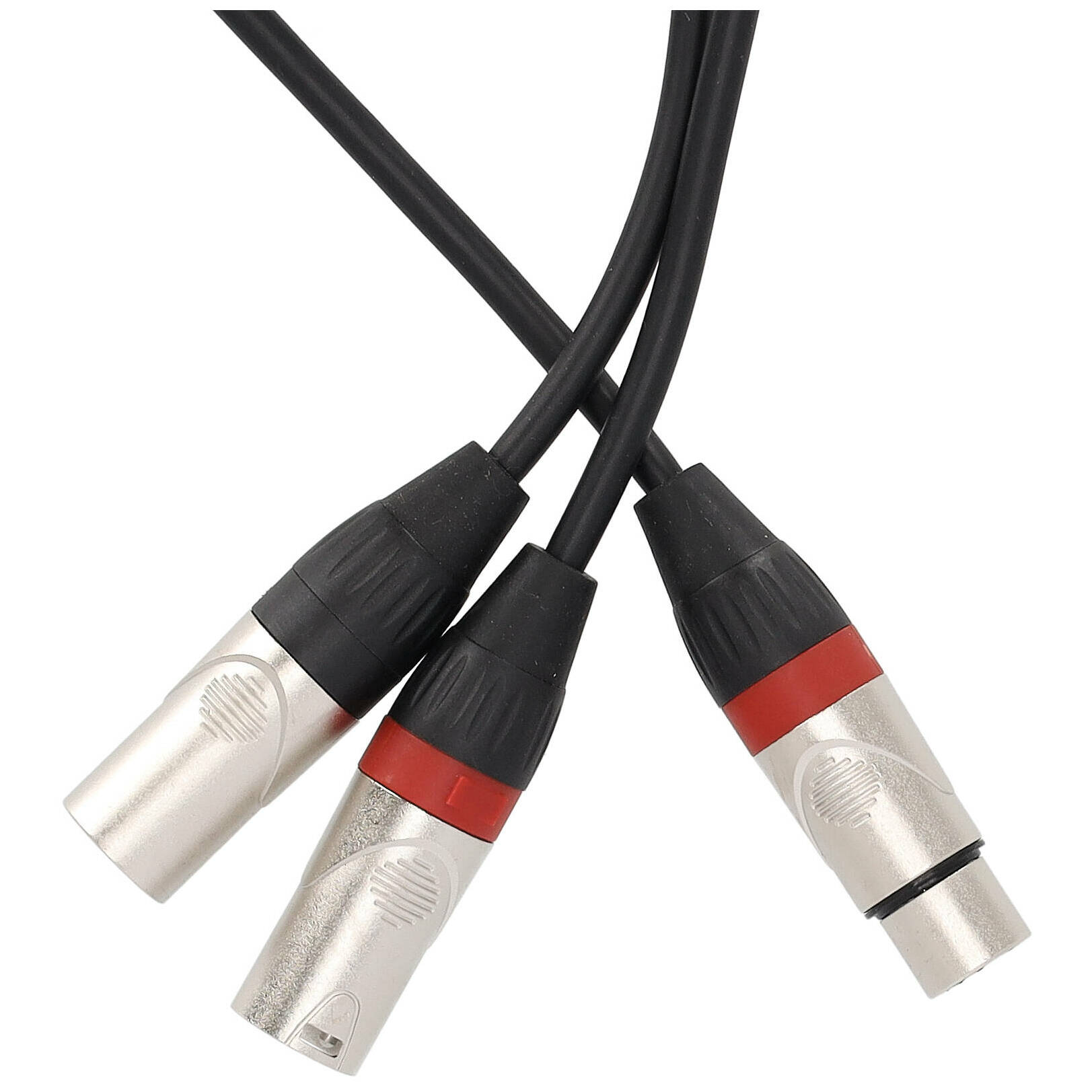 Klang Y-Audiokabel, 3 Meter 1x XLR female - 2x XLR male 2