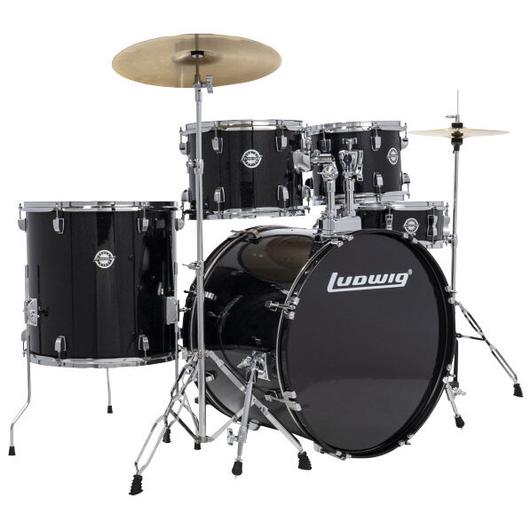 Ludwig Accent FUSE 20" Black Complete Set