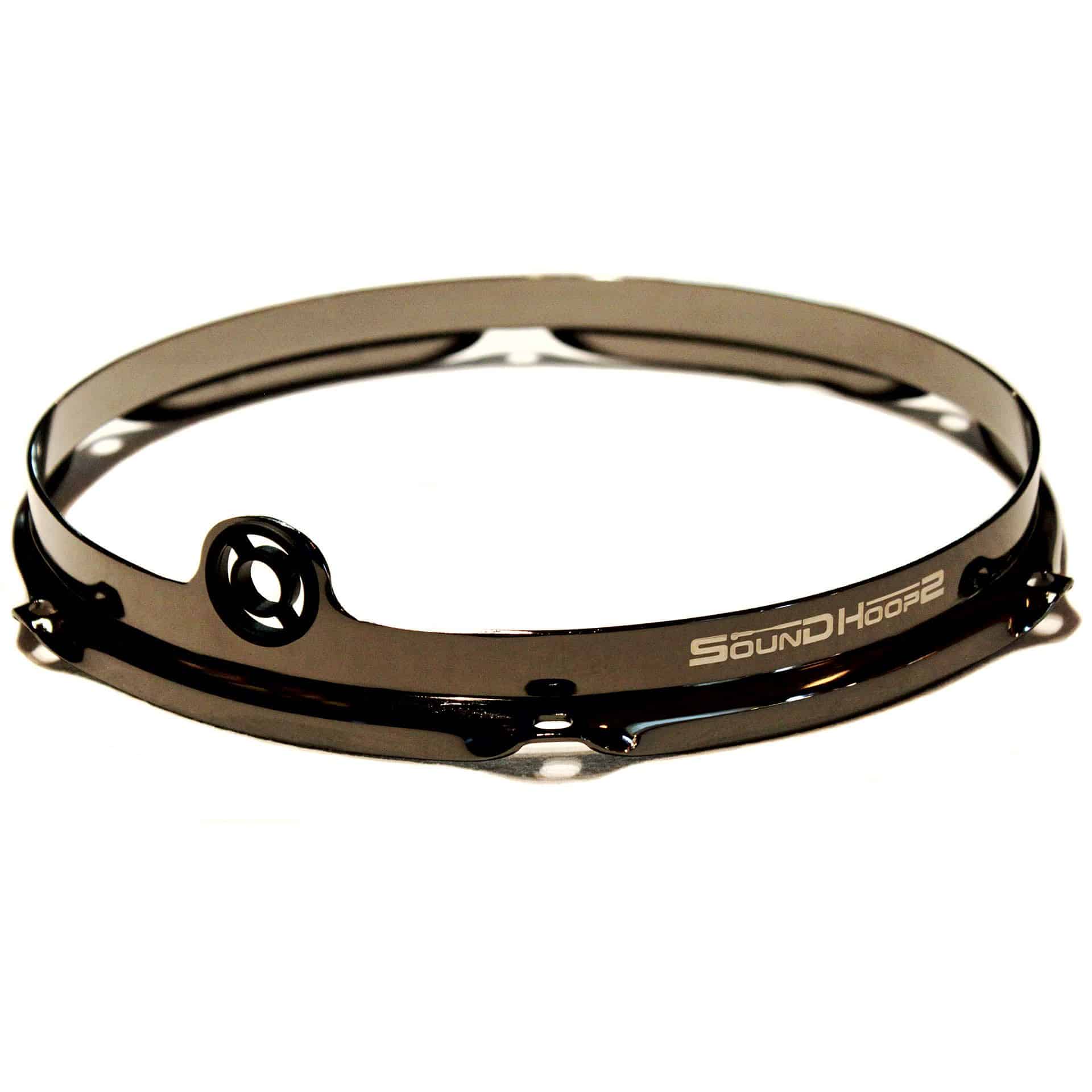  Pro 10" Black Nickel Tom Hoop 6 Holes