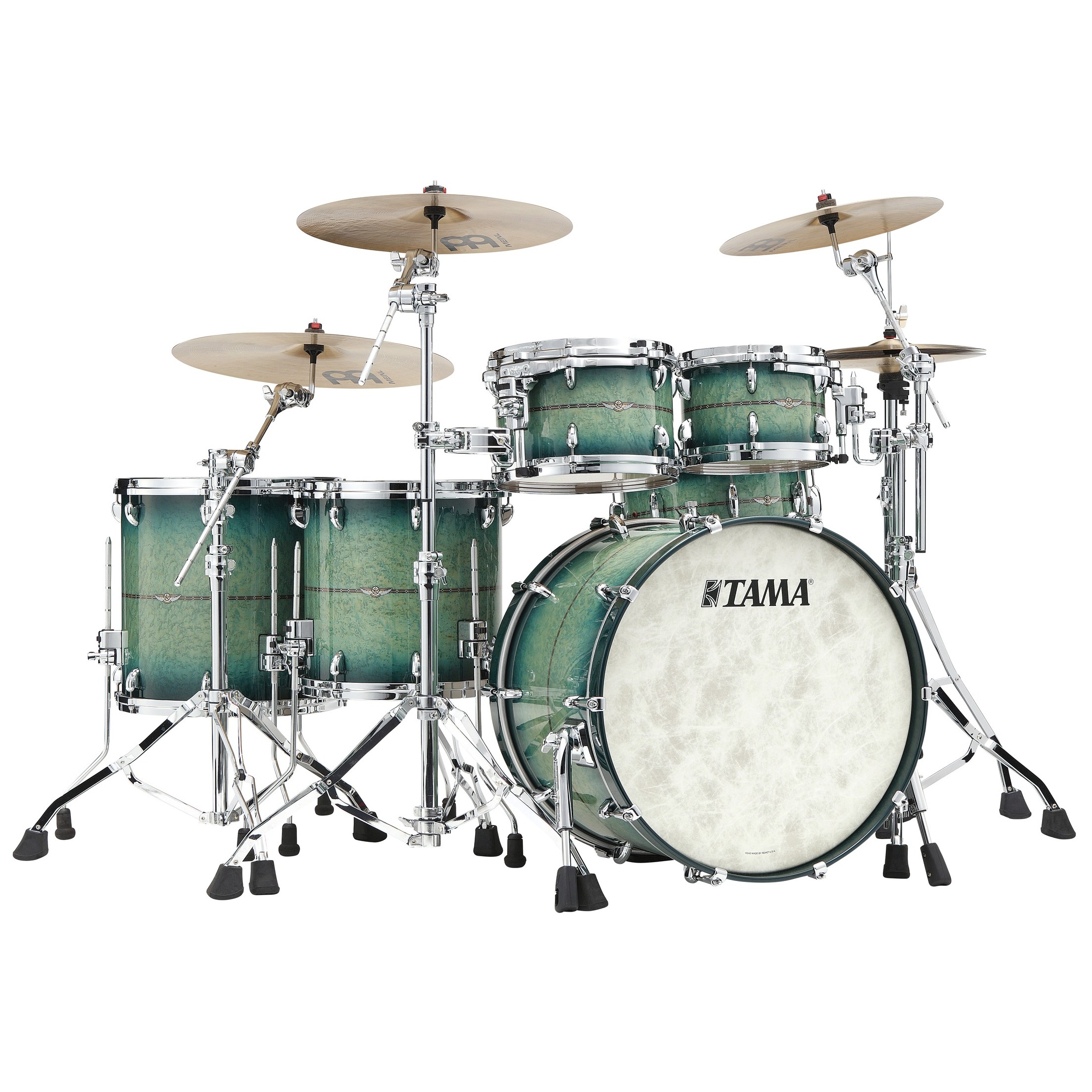 Tama TM52RZSS-CBT Star Maple Factory Vault Shell Kit 5 teilig - Cerulean Bird's Eye Maple/Chrom HW