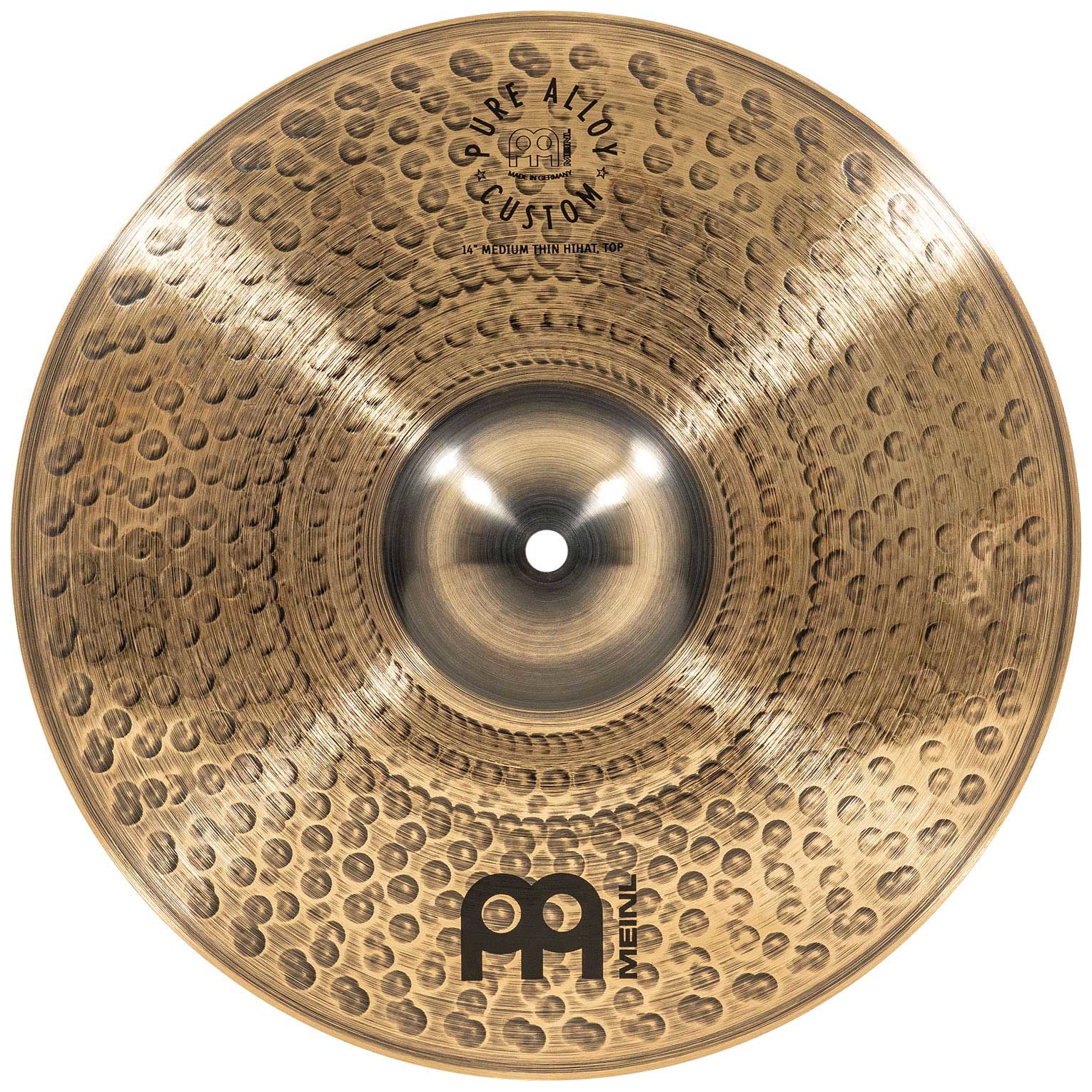 Meinl Cymbals - Meinl Cymbals PAC14MTH - 14 Pure Alloy Custom Medium Thin Hihat - 4