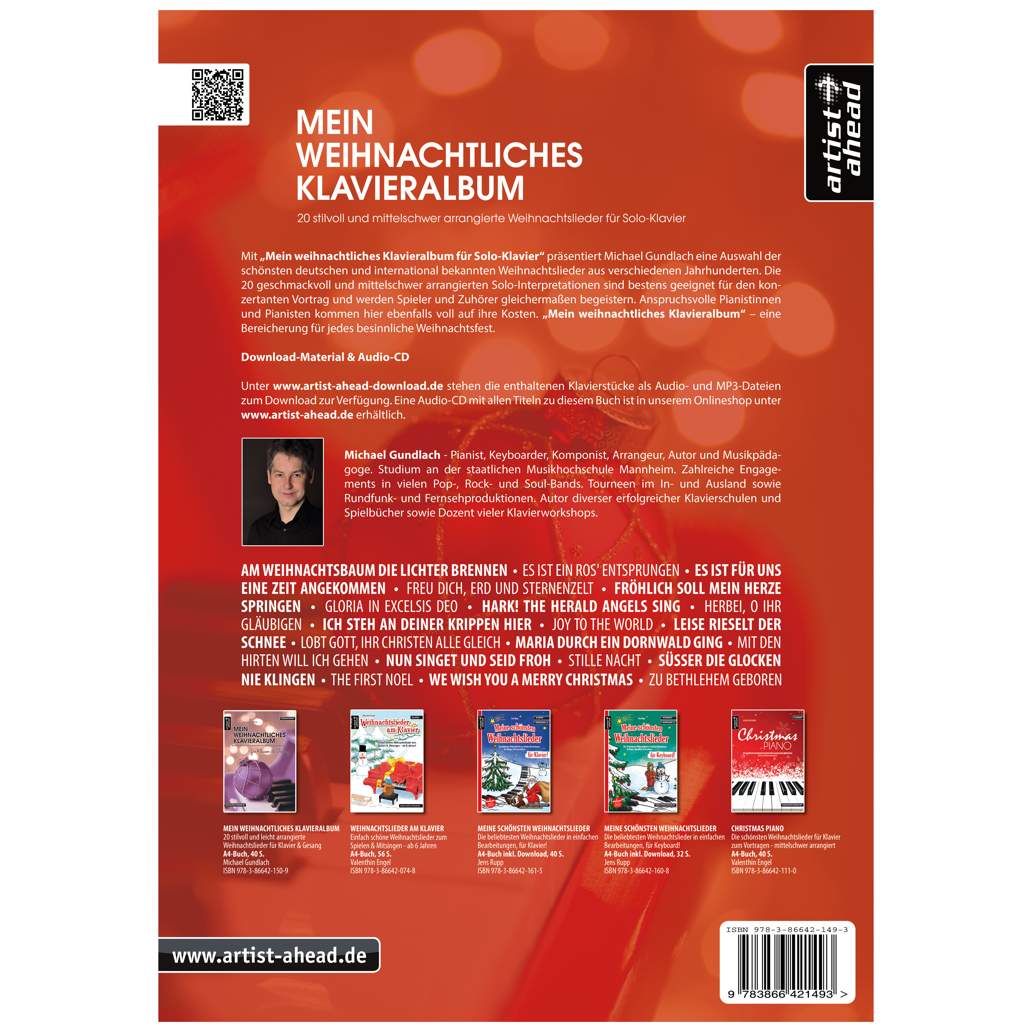 Artist Ahead Mein weihnachtliches Klavieralbum für Solo-Klavier - Michael Gundlach 1