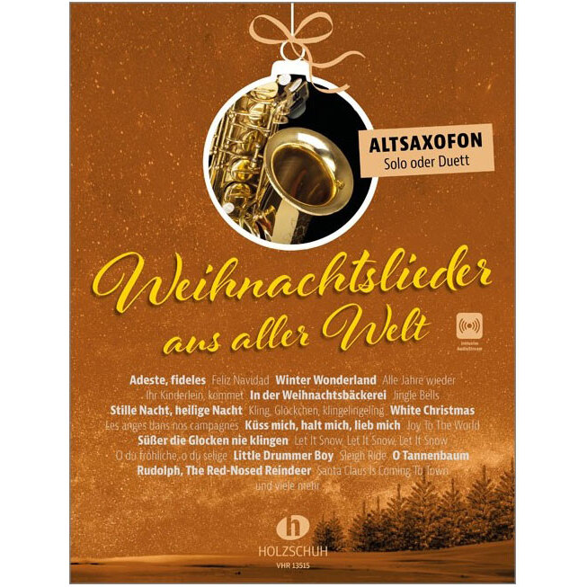 Holzschuh Verlag Weihnachtslieder aus aller Welt - Altsaxofon