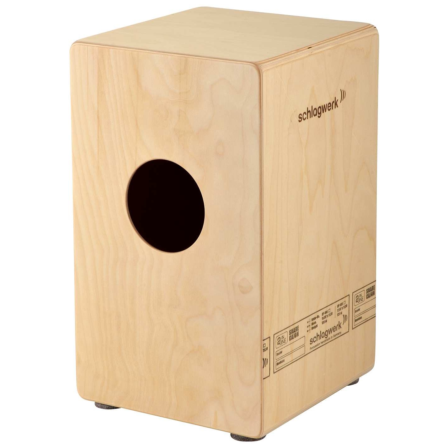 Schlagwerk - Schlagwerk CP 404 BLK Cajon 2inOne Black Edition - 1