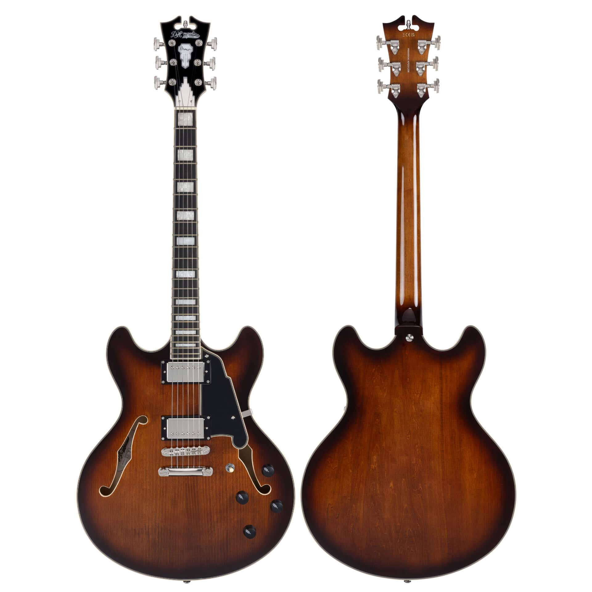 D’Angelico Guitars Premier DC Brown Burst 2