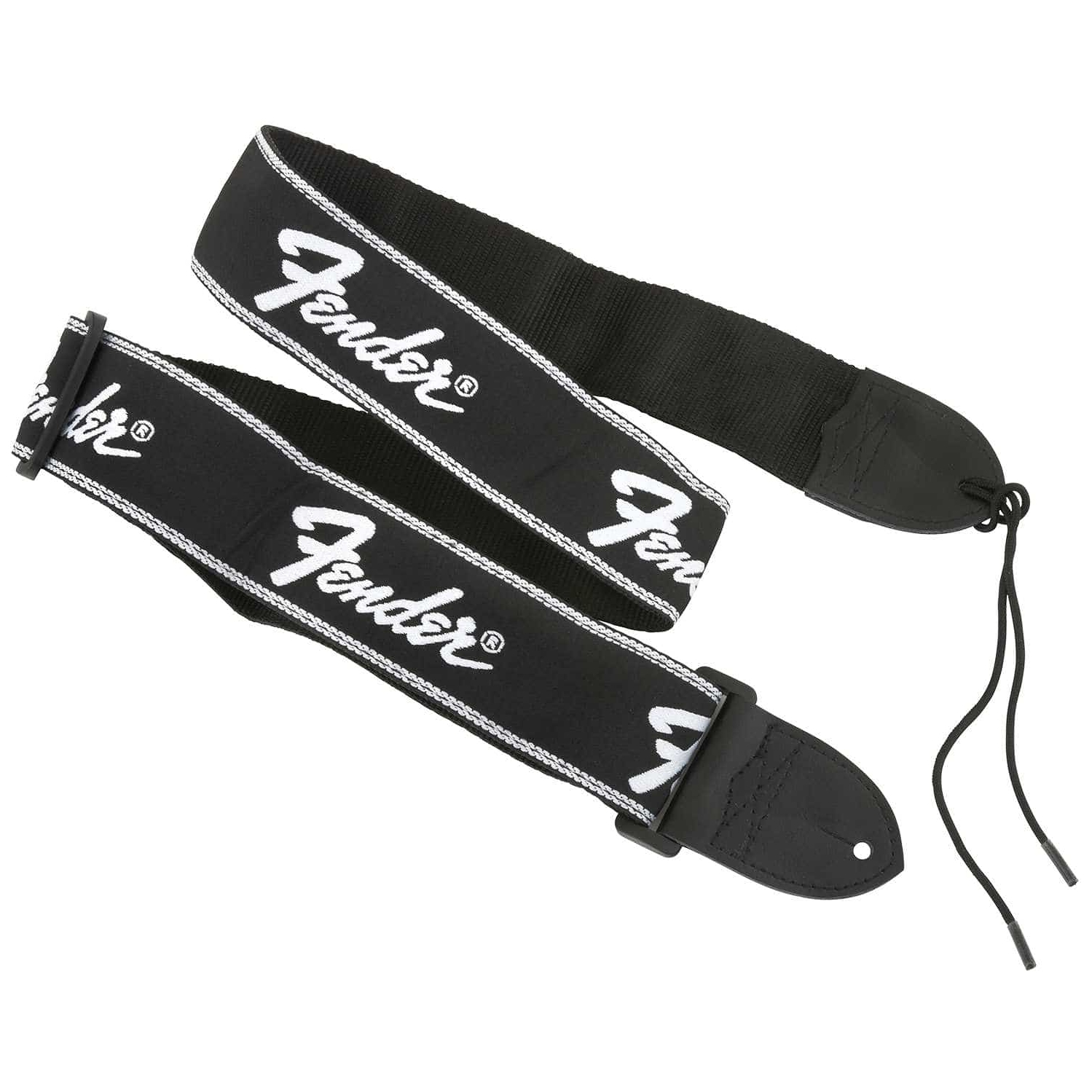 Fender - Fender Gitarrengurt Running Logo Strap Black