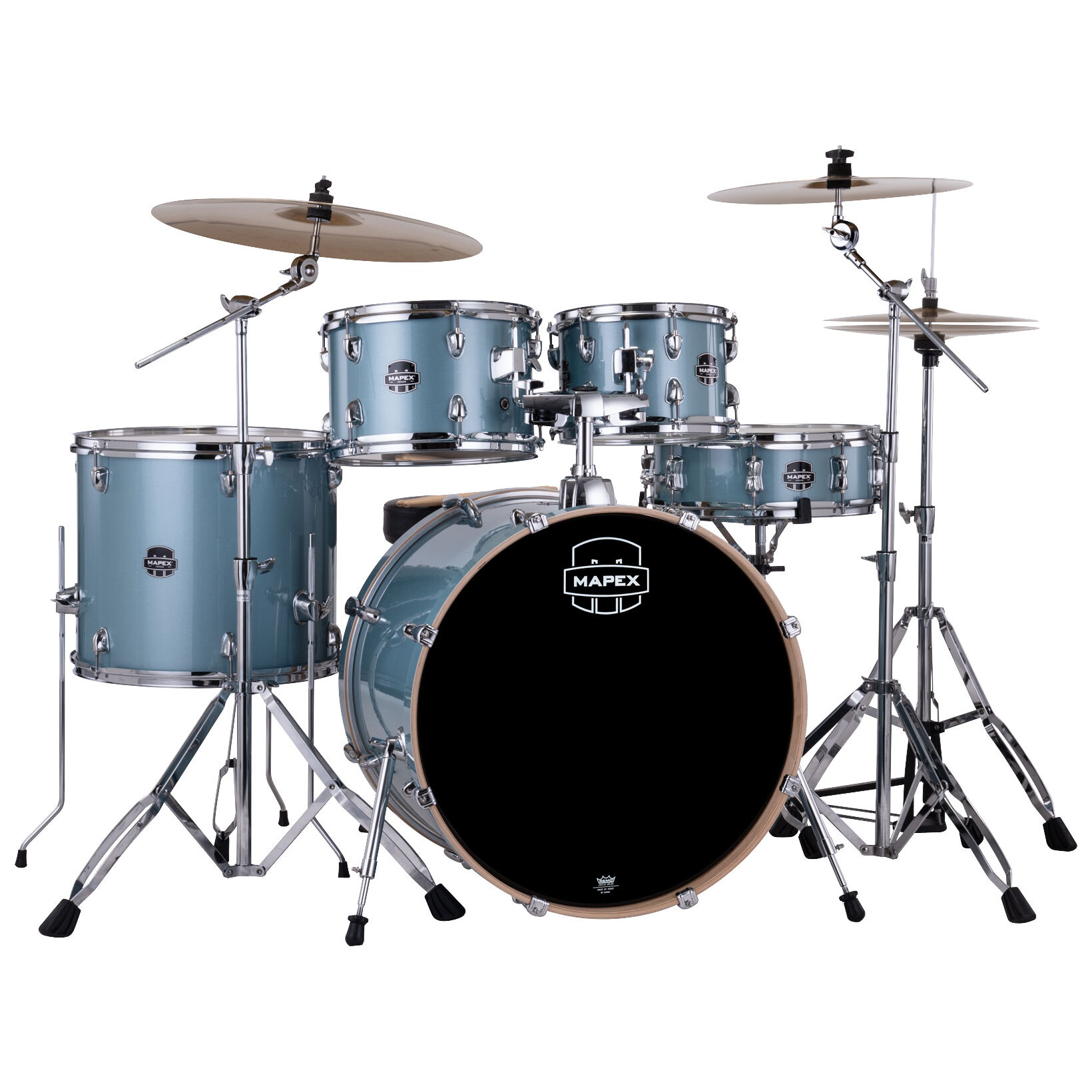 Mapex Venus 22" Aqua Blue Sparkle complete Drumset