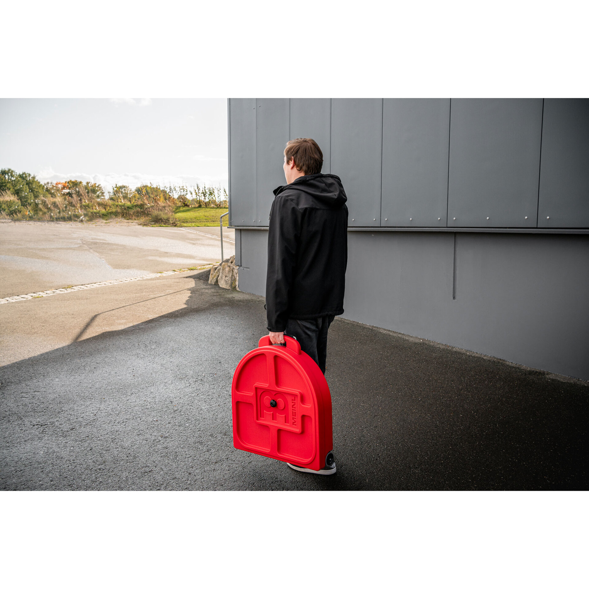 Meinl Cymbals MCC22R-TR 22" Pro Cymbal Case Trolley, Red 7